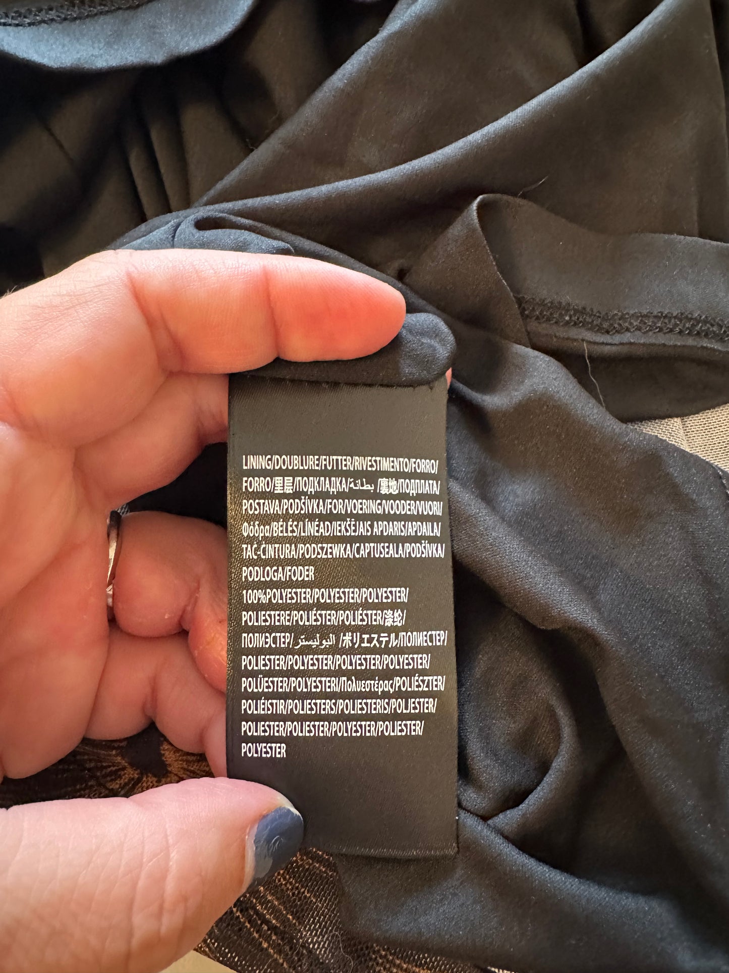 NWT FARM Rio Golden Foliage Long Sleeve Tulle Midi Dress in Black | Size Large