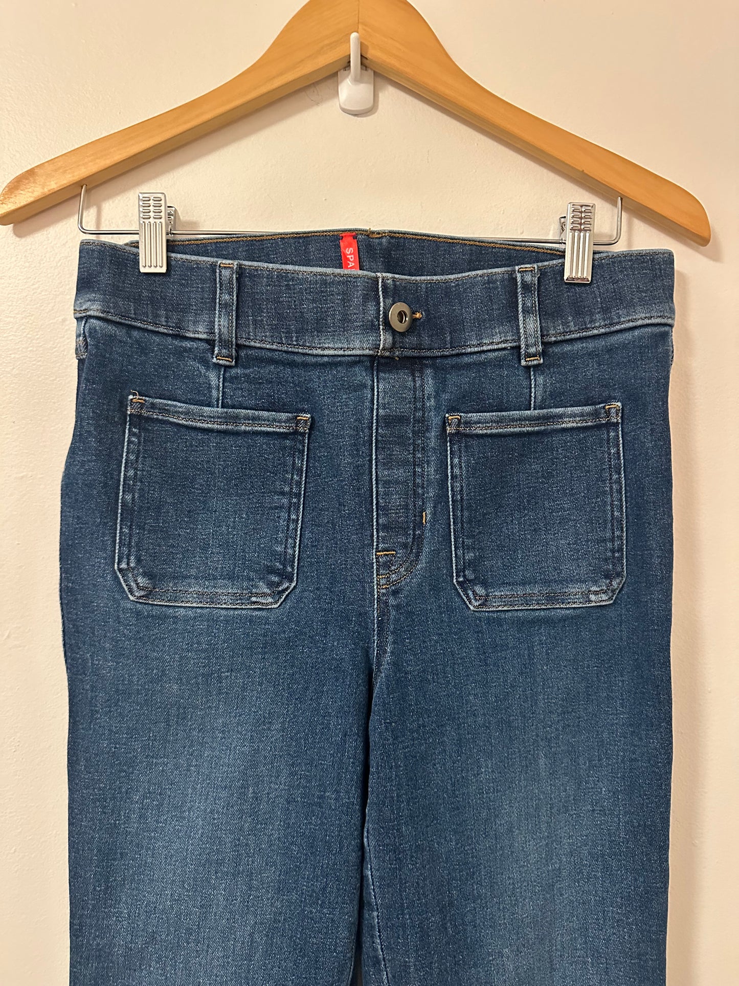 Spanx SPANXshape™ Original EveryWear Flare Jeans with Patch Pockets | Size Medium