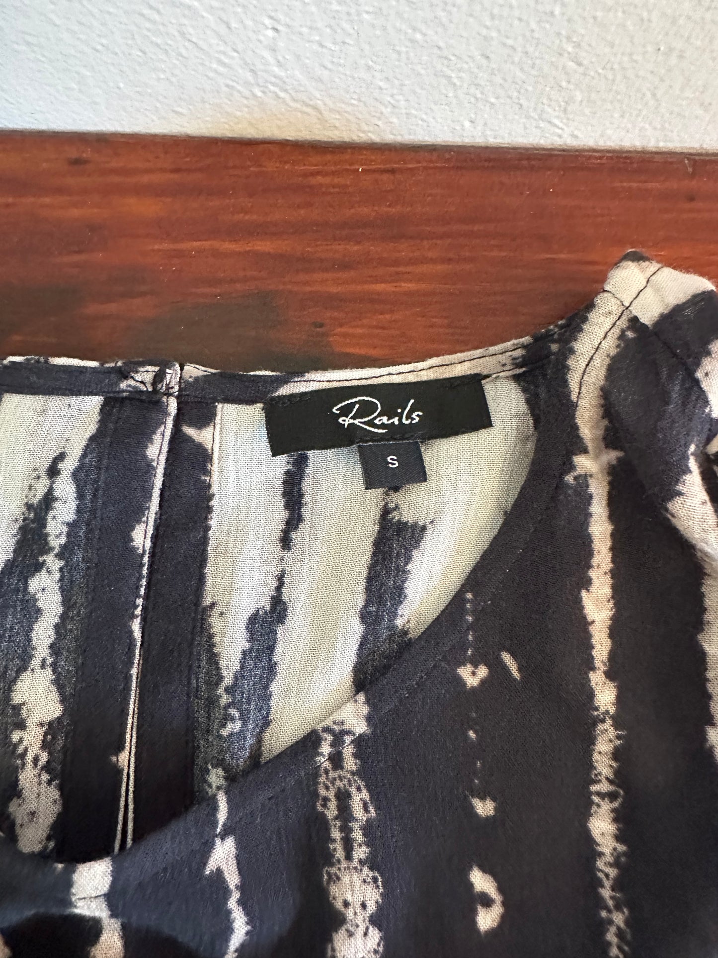 Rails Inez Mini Dress in Black Nile Size Small