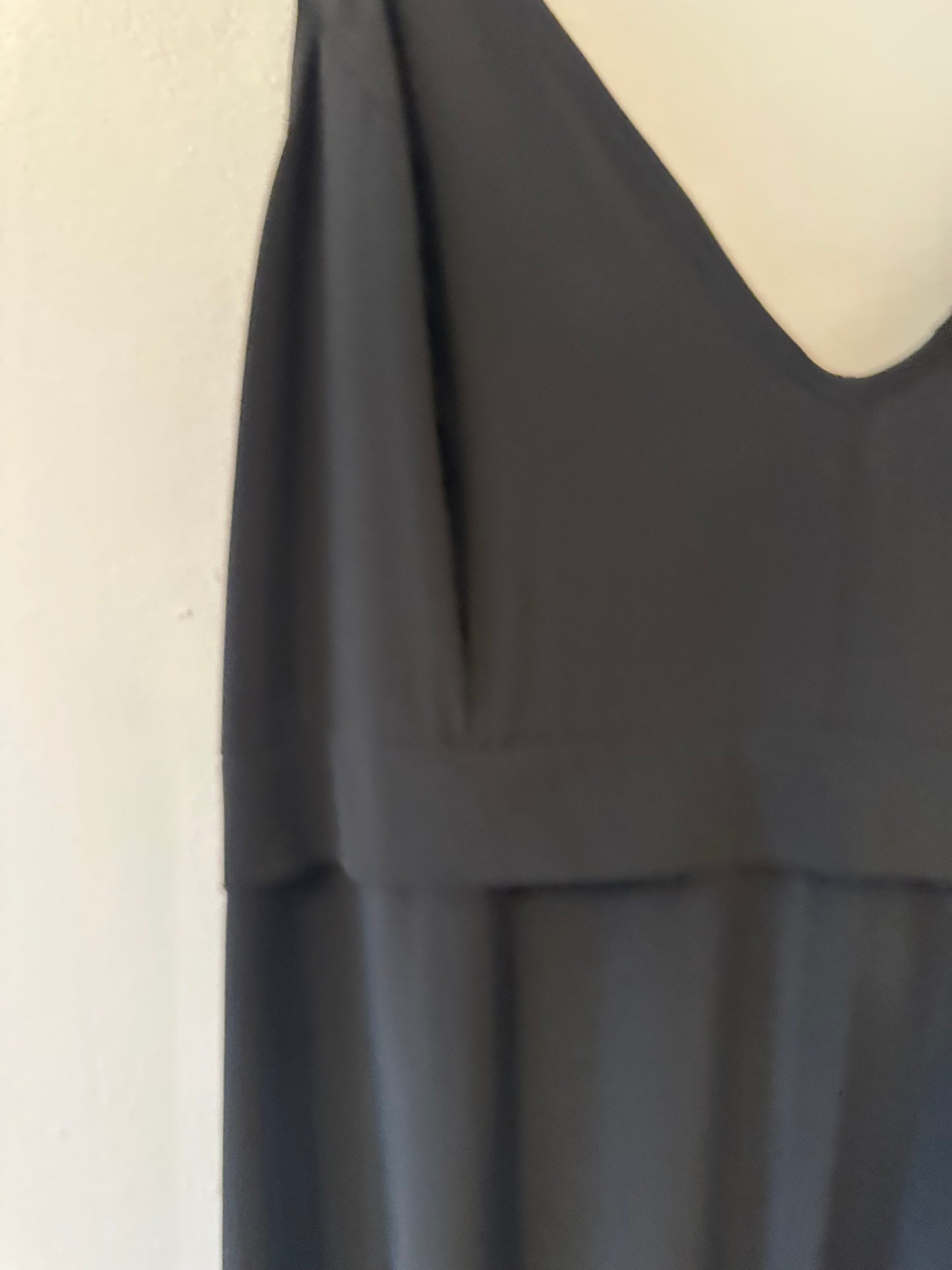 Free People Intimately Black Spaghetti Strap Dress - Size Medium