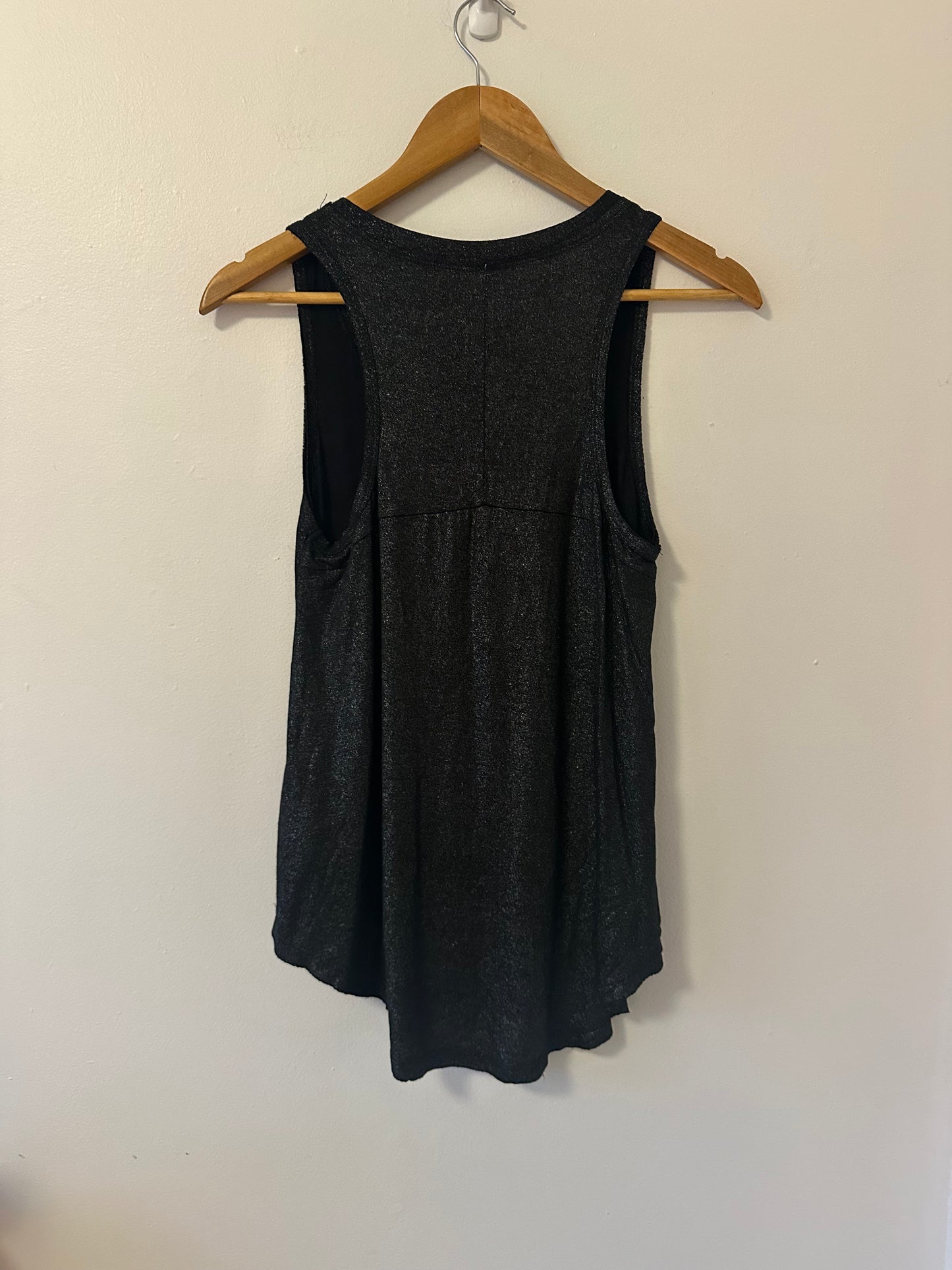 Z Supply Tank Top in Black Glitter - Size XS