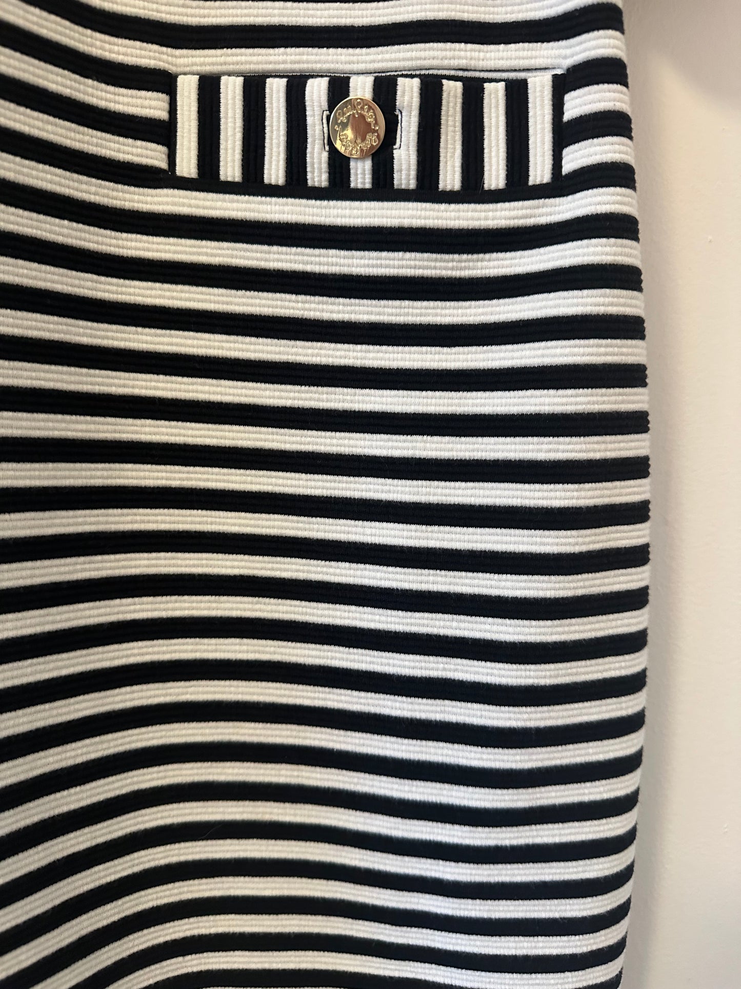 Lilly Pulitzer Alden Striped Black and White Dress - Size Large
