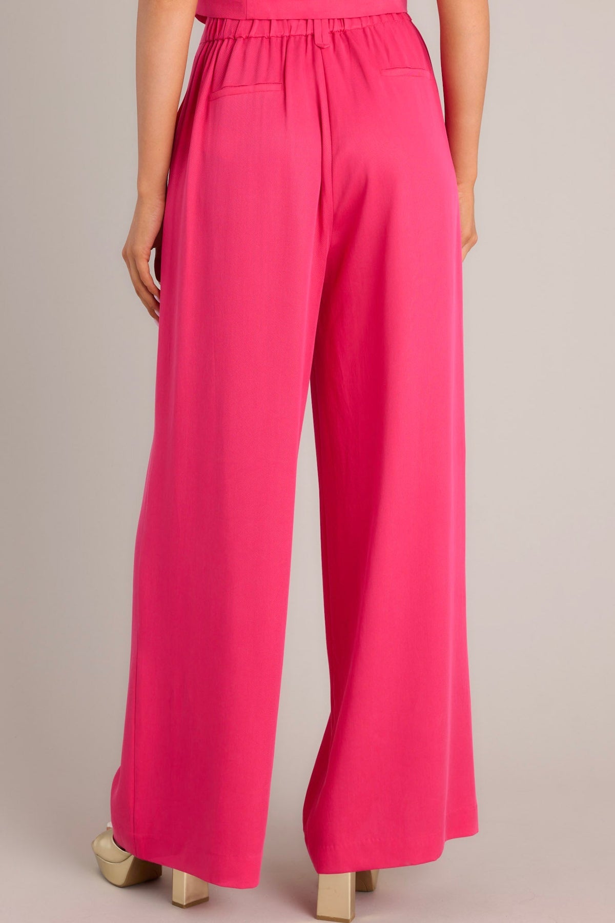 MINKPINK Fabella Wide Leg Pants in Pink- Size Medium