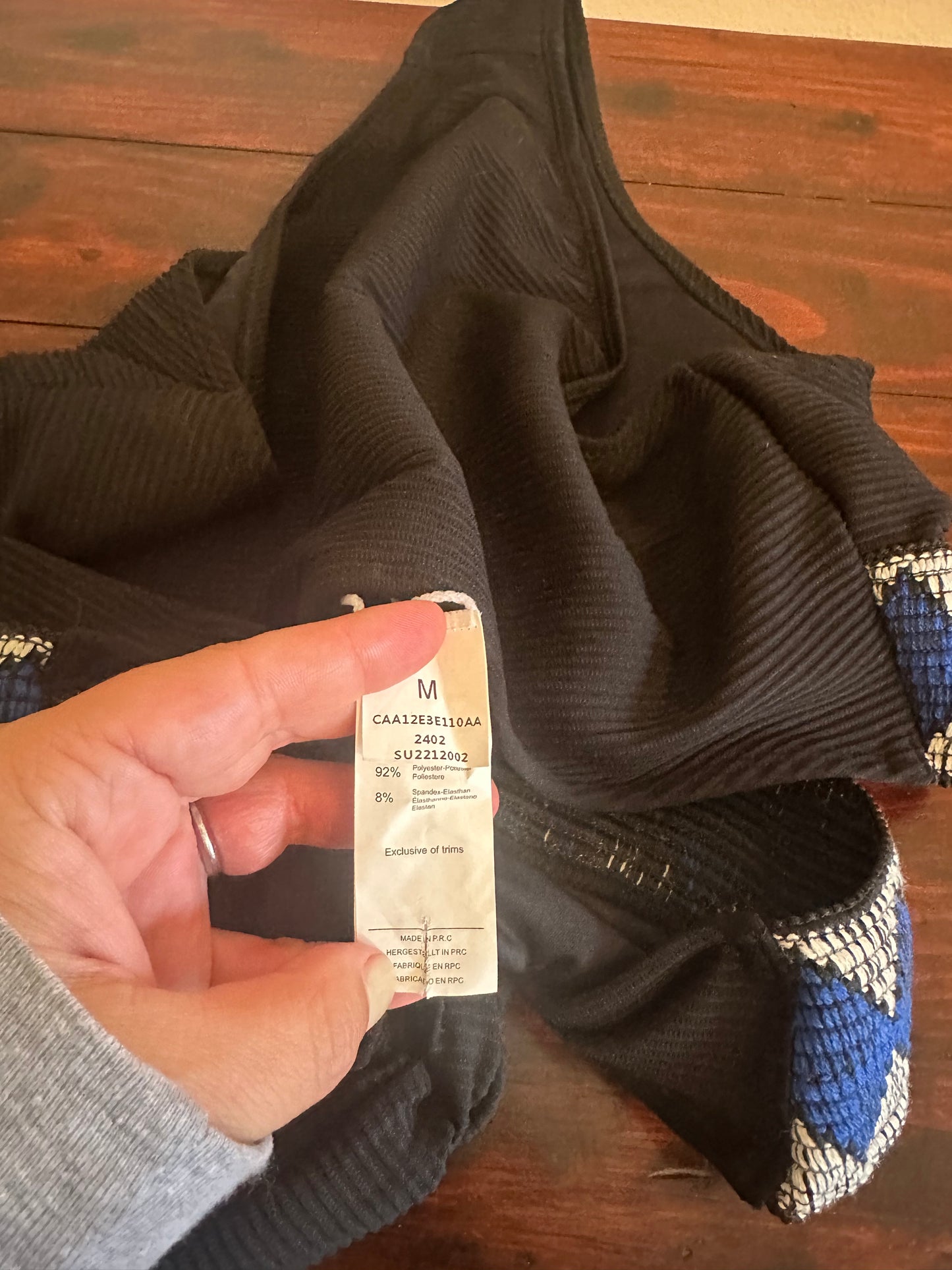 Cupshe Geo Stitching Wrap Cutout One Piece Swimsuit - Size Medium