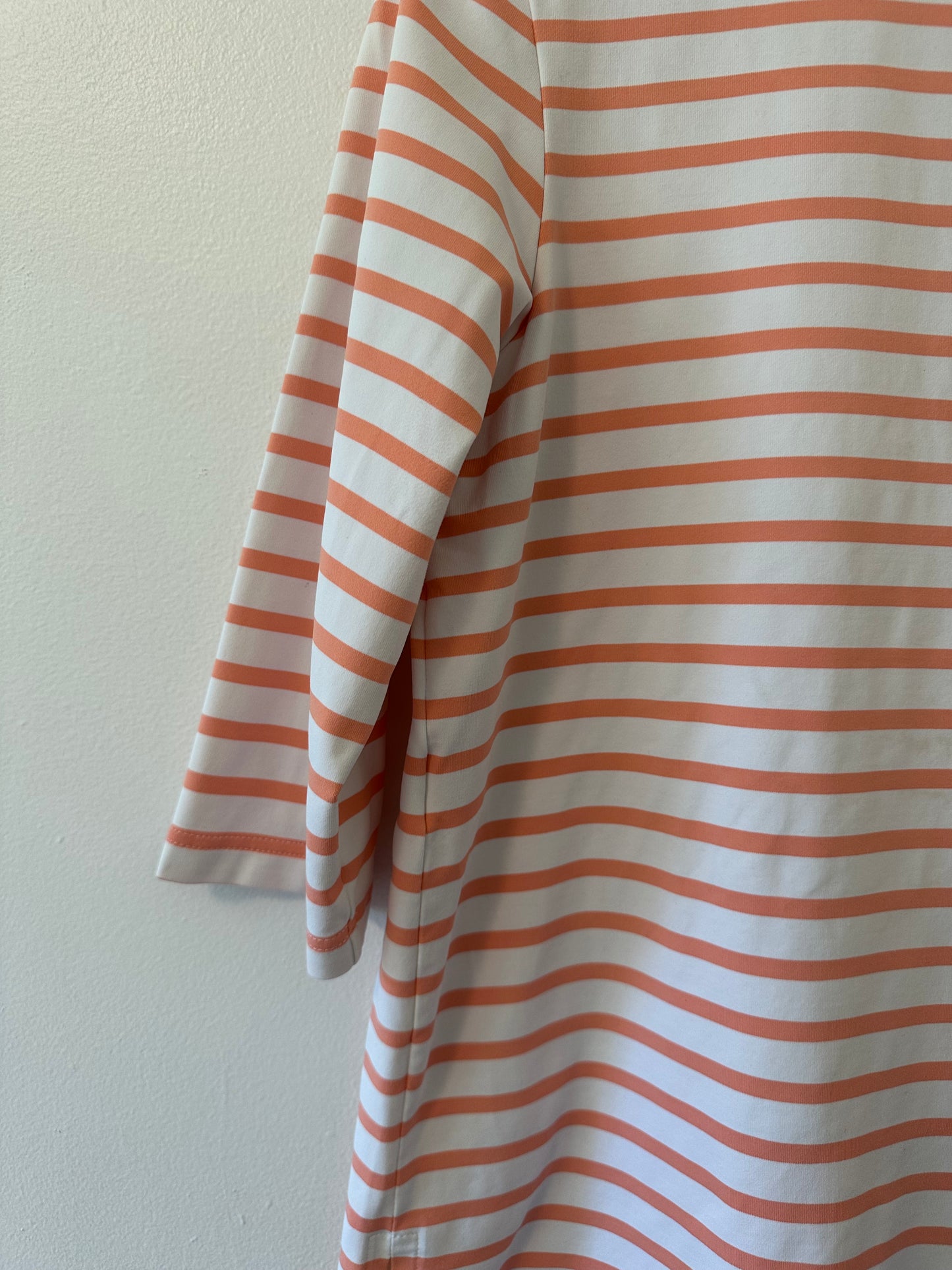 Saint James Phare Boat Neck Striped Tunic with Slits - Size 10