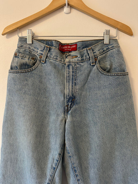 Levi's Vintage 90s Light Blue Classic Relaxed 550 Jeans | Size 6