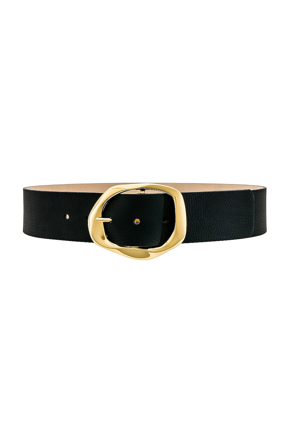NWT B-Low the Belt Edmond Black Belt with Gold Buckle | Size Small