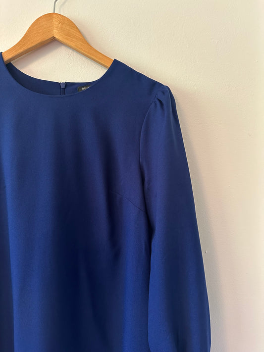 Banana Republic Long Sleeve Mini Dress in Navy | Size 2