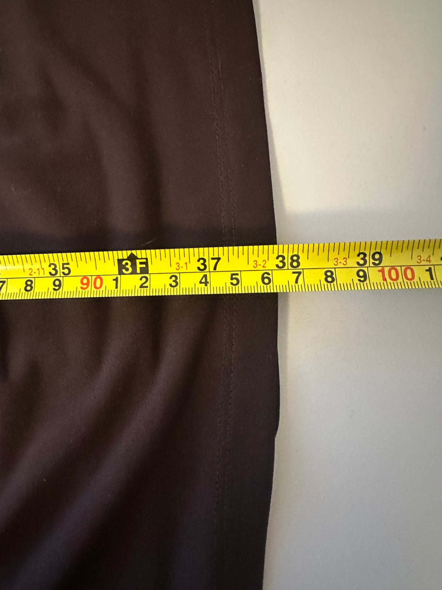 David Meister Chocolate Brown Mini Dress with Gold Detail | Size 6