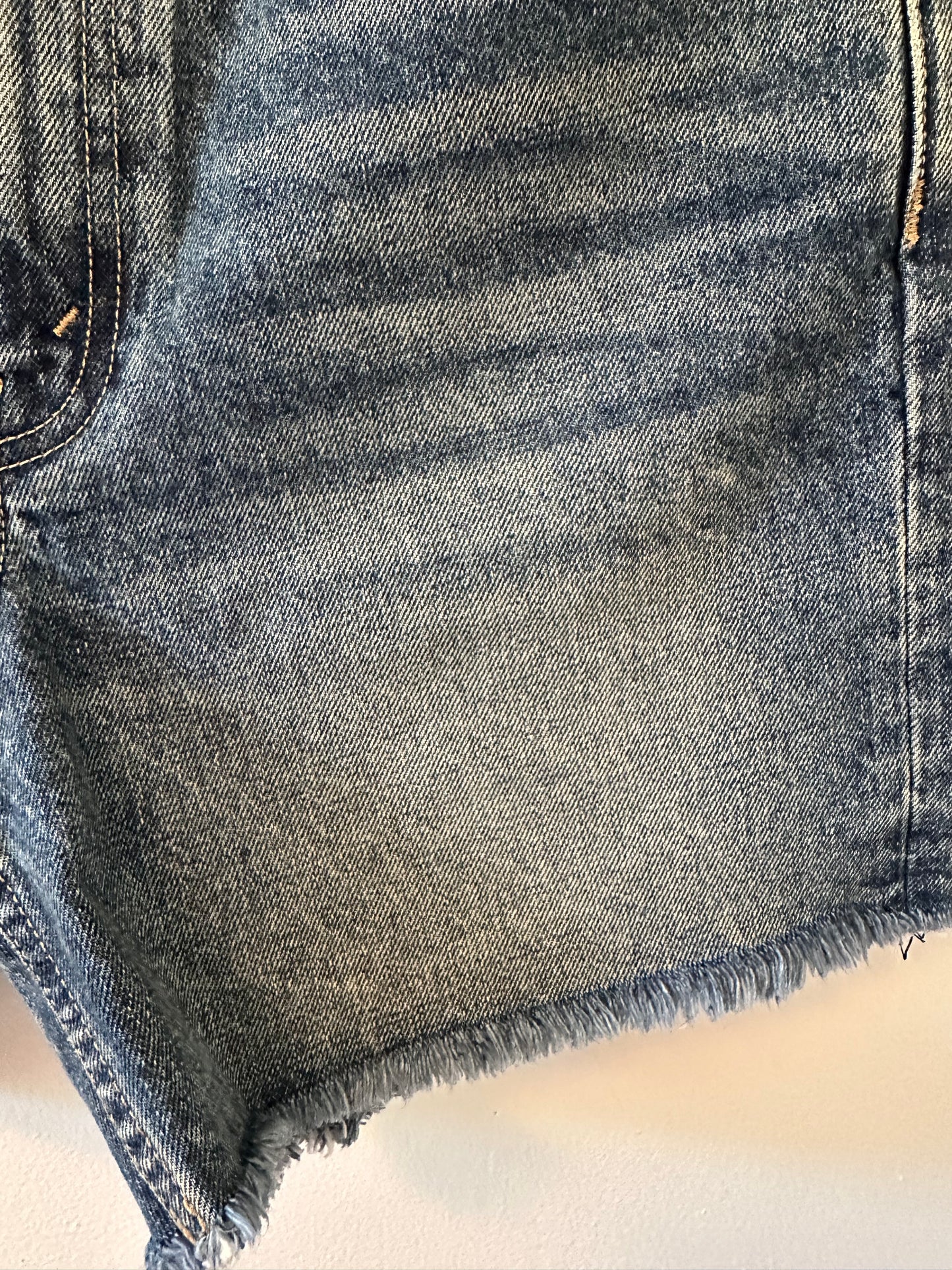 Nili Lotan Yoann Blue Denim Women's Shorts in Simon Wash - Size 25