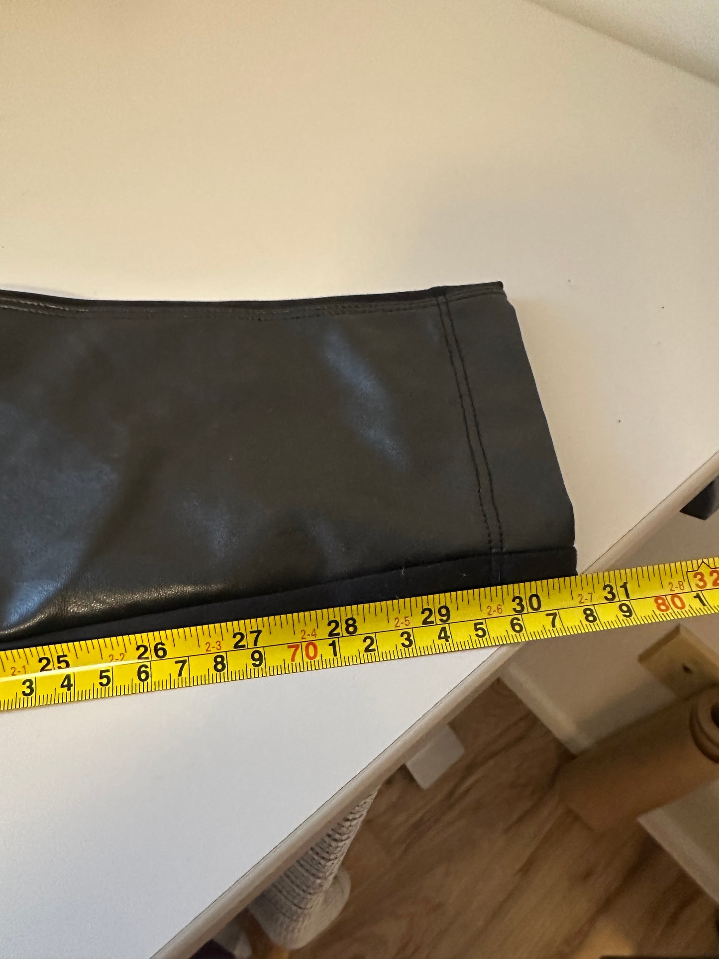 Athleta Delancey Shine Black Faux Leather Leggings | Size Medium Tall