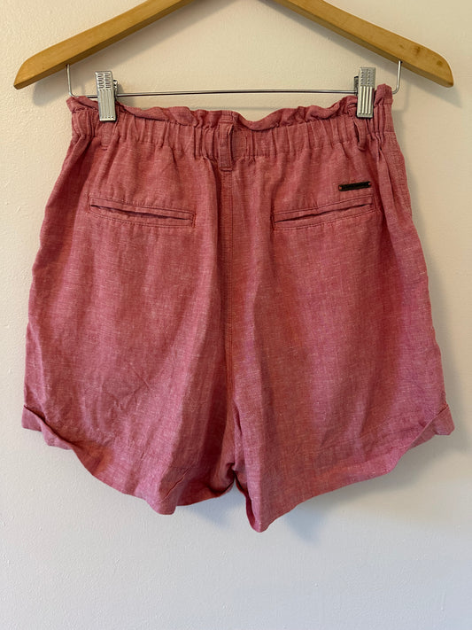 Carve Designs Red Linen Shorts Size 6
