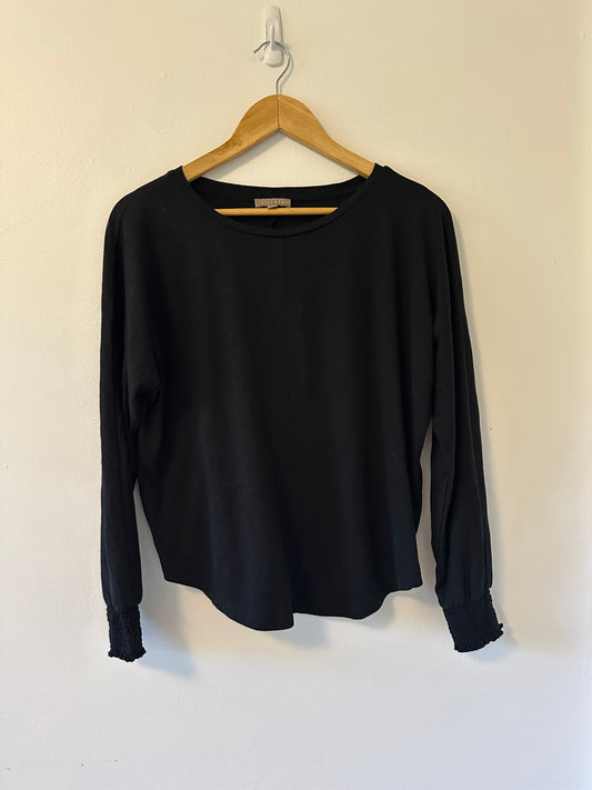 Lilla P Black Dolman Sleeve Tee | Size Small