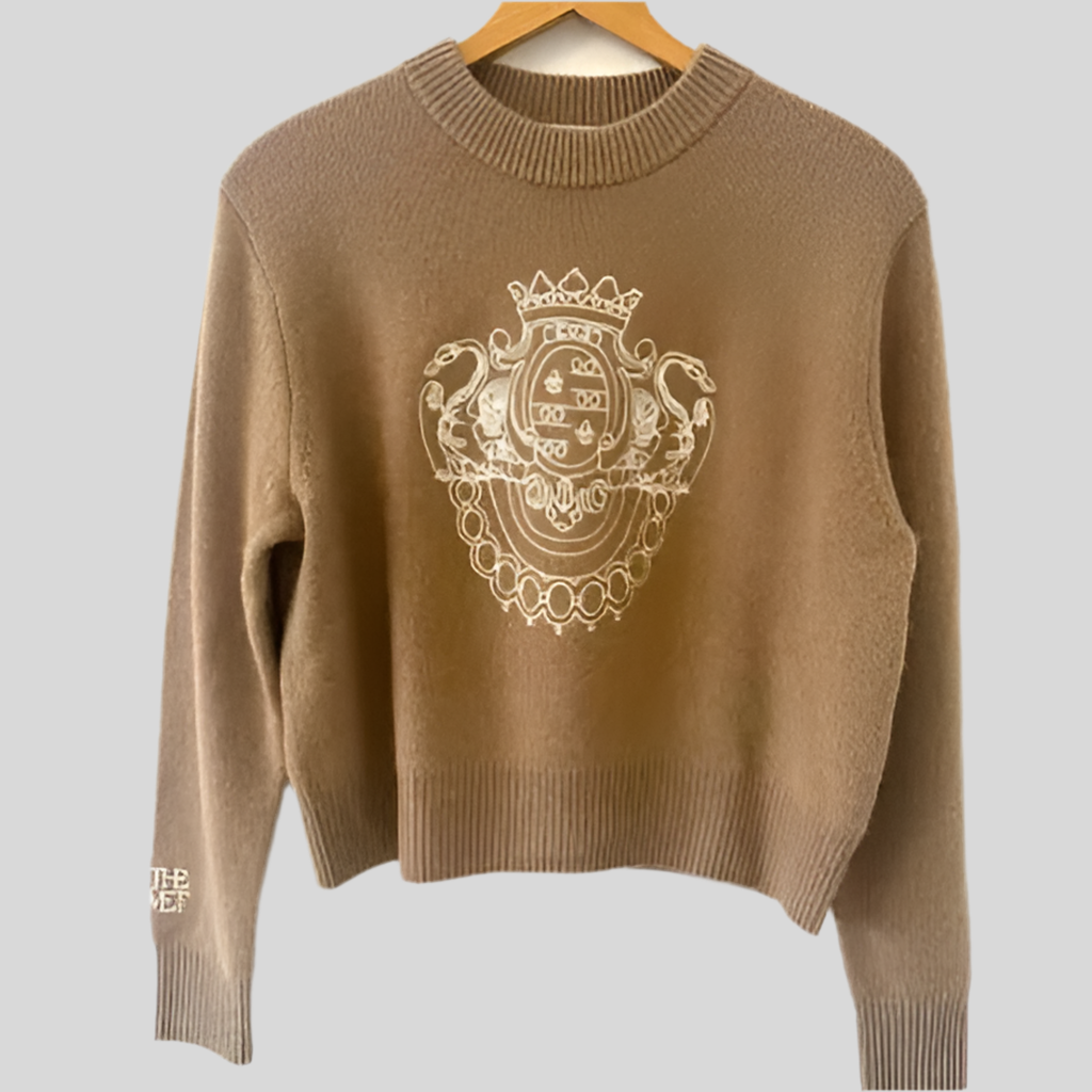 NWT White + Warren The Met Collab Cashmere Sweater Size XS