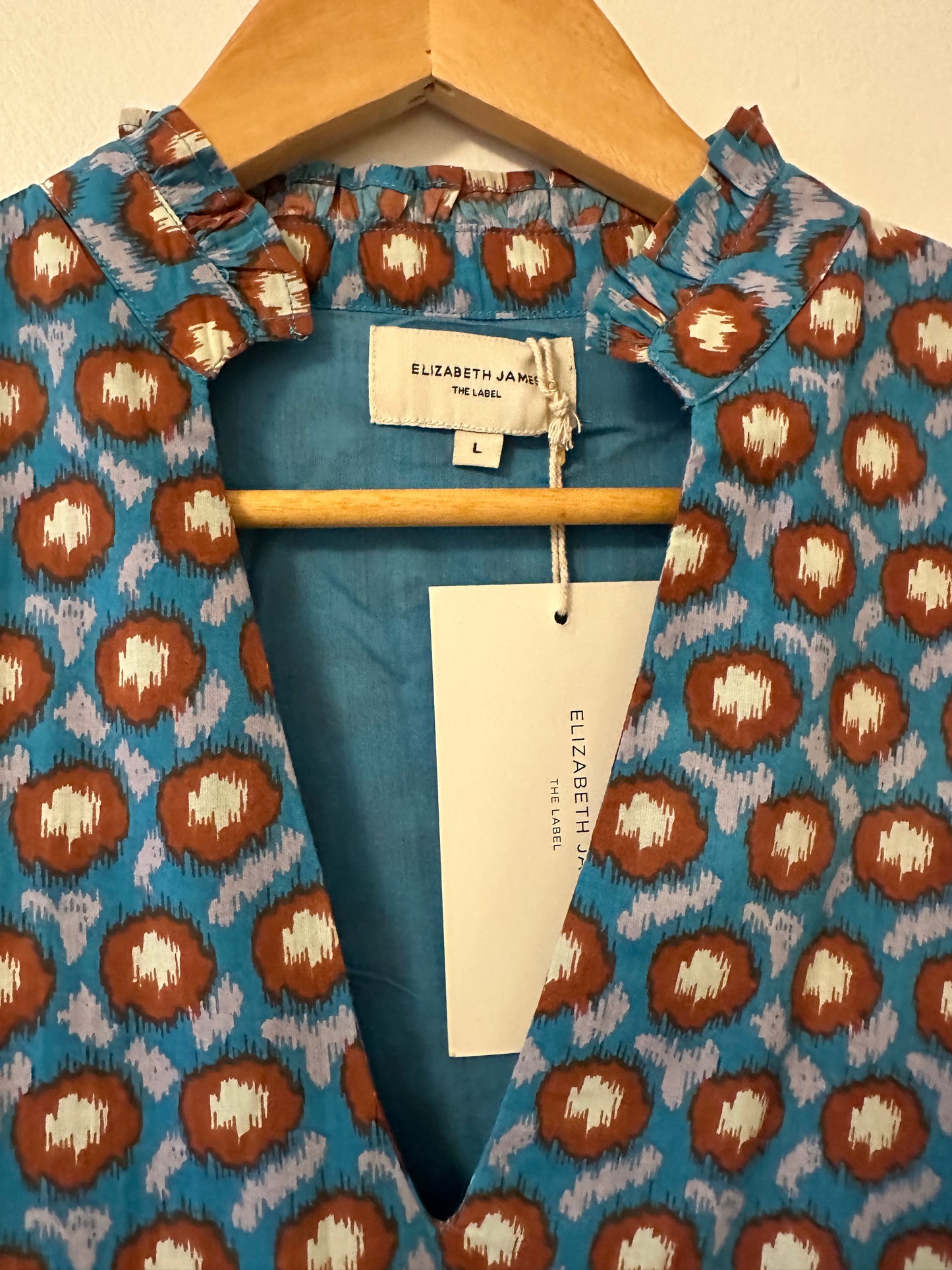 NWT Elizabeth James The Label Chloe Dress in Mini Lasso | Size Large