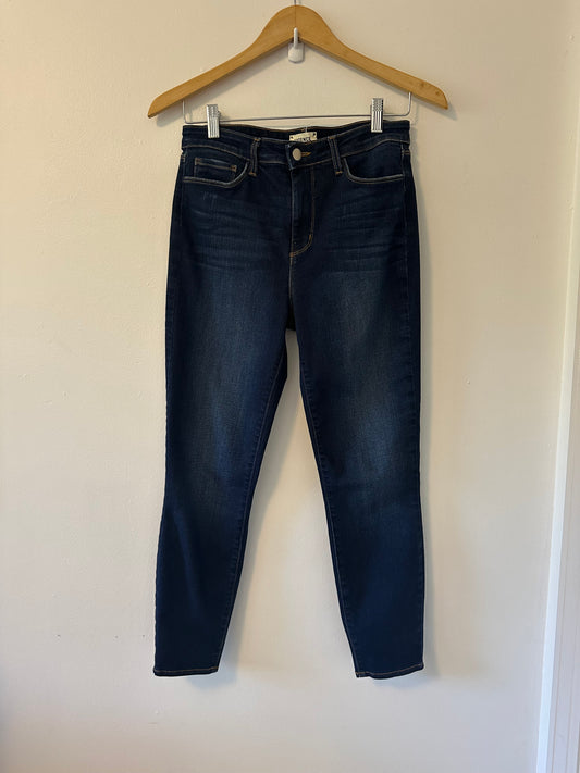 L'AGENCE Dark Blue Ankle Jeans With Stretch | Size 28