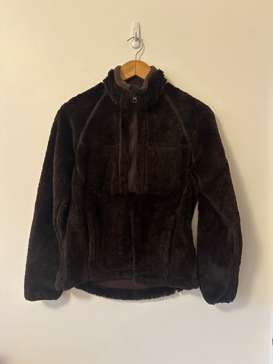 Eastern Mountain Sports Dark Brown Fleece Half Zip Jacket | Size Small