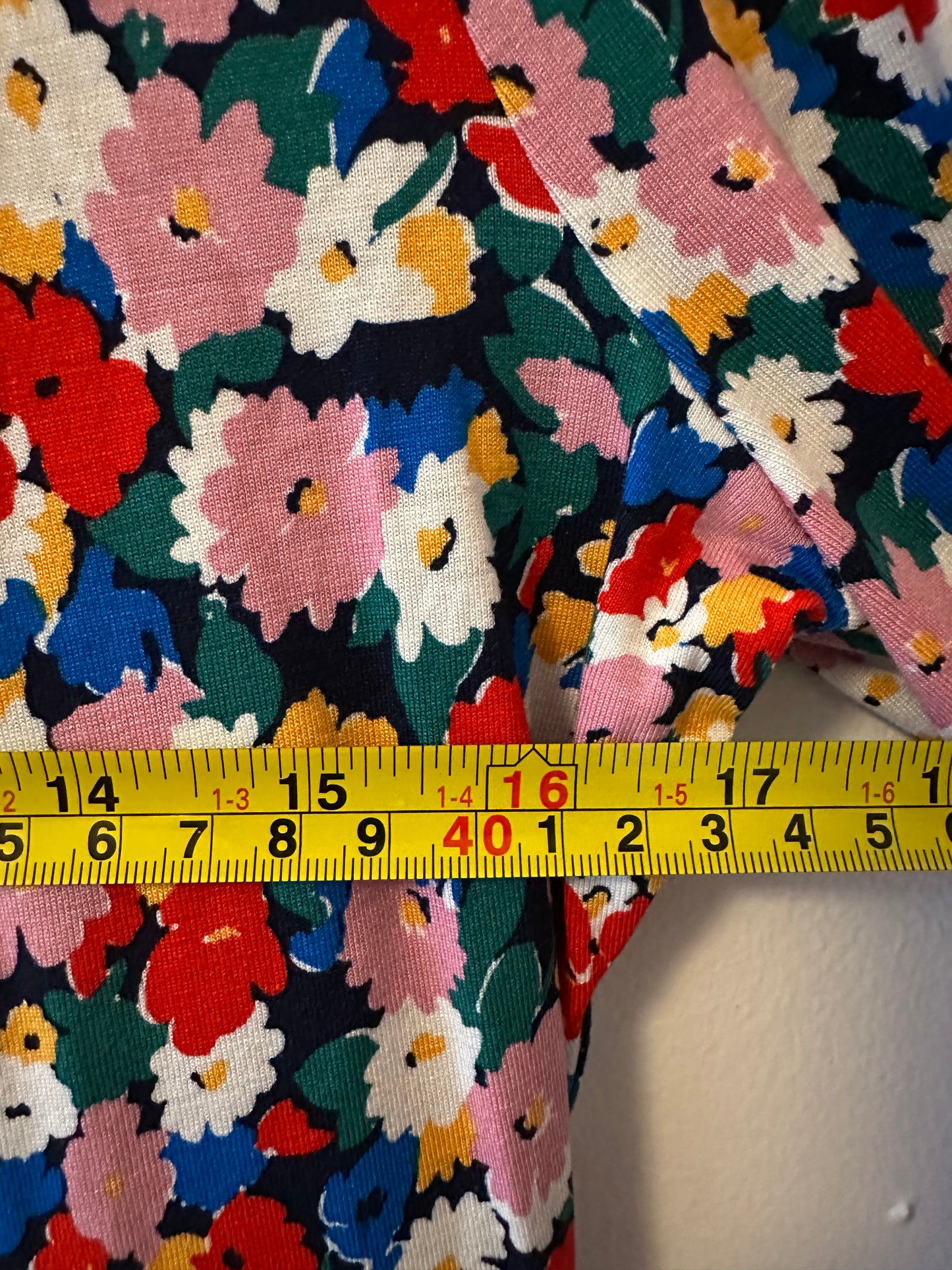 NWT Boden Alexandra Blouson Jersey Dress in Multi, Painterly Meadow - Size 12P
