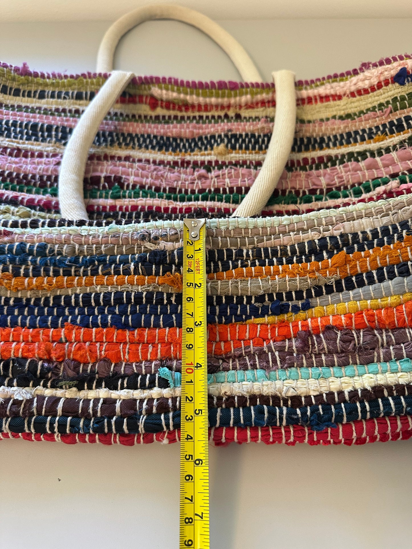 Mabelle Bags Chindie Cotton Multicolor Striped Tote Bag