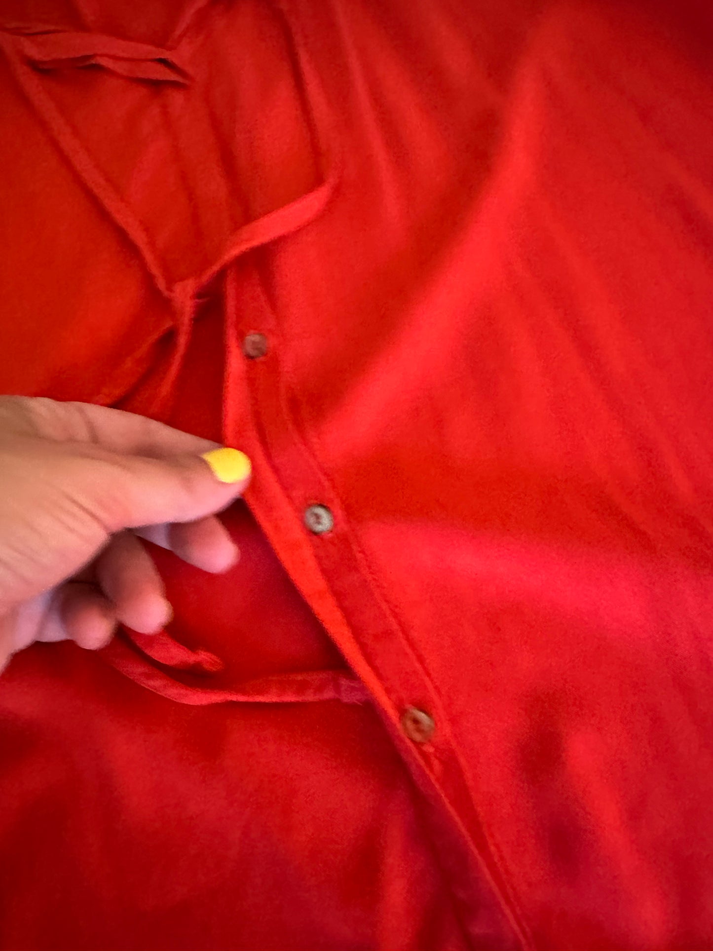 Michael Stars Peasant Style Blouse with Flutter Sleeves - Size Small