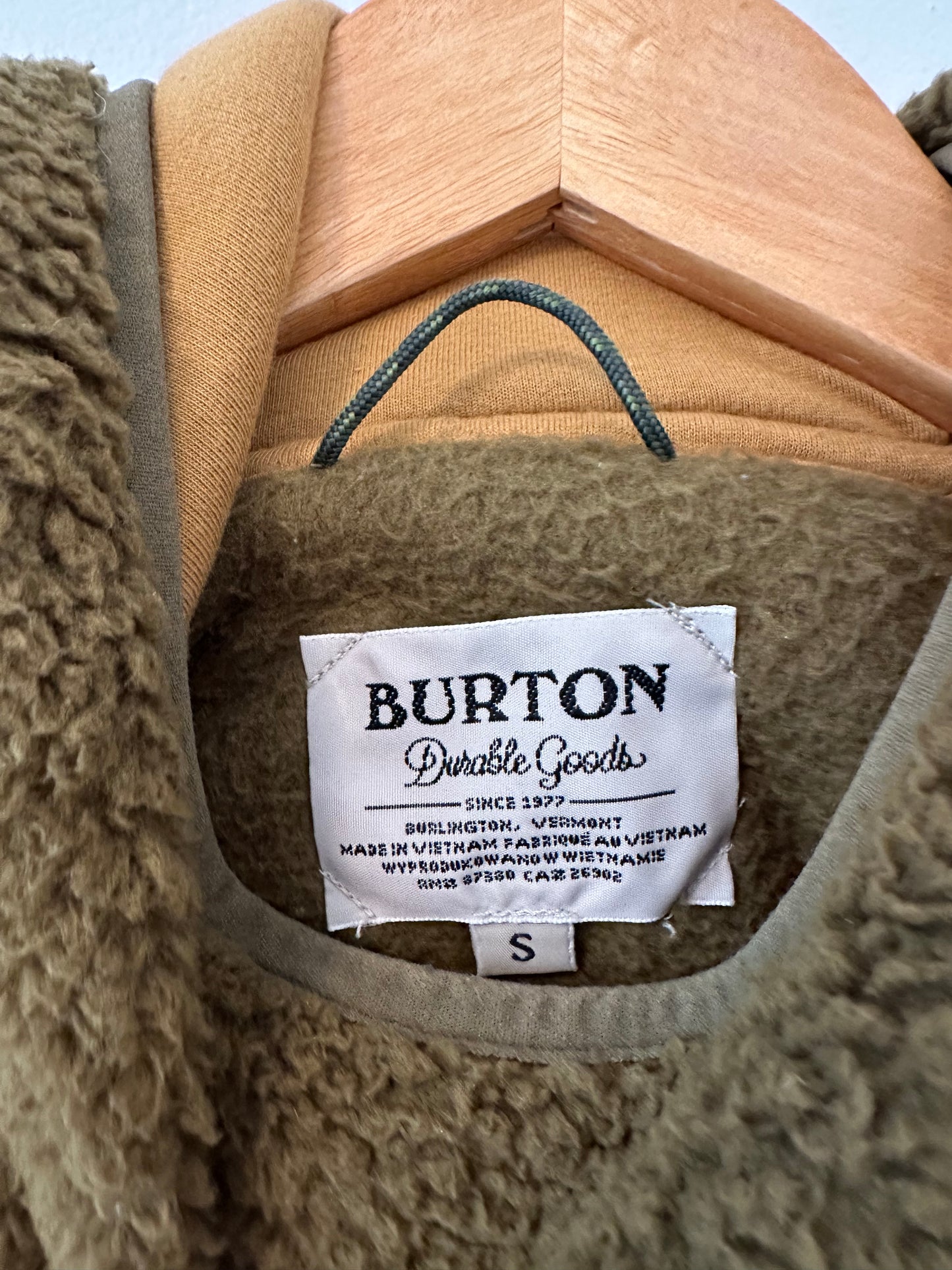 Burton Olive Green Women's Fleece Sweater - Size Small