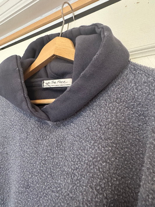 We The Free Trademark High/Low Hoodie in Charcoal - Size XS
