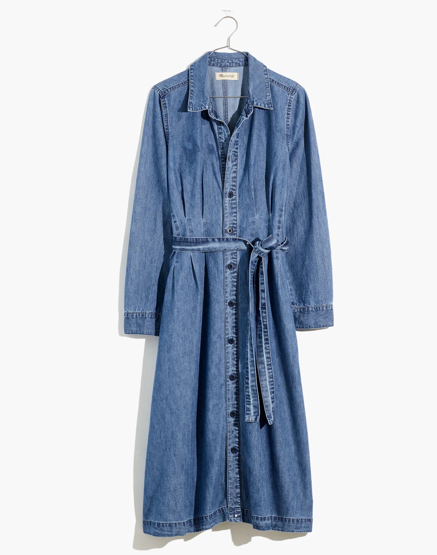 NWT Madewell Tie-Waist Shirtdress: TENCEL™ Denim Edition - Size 10