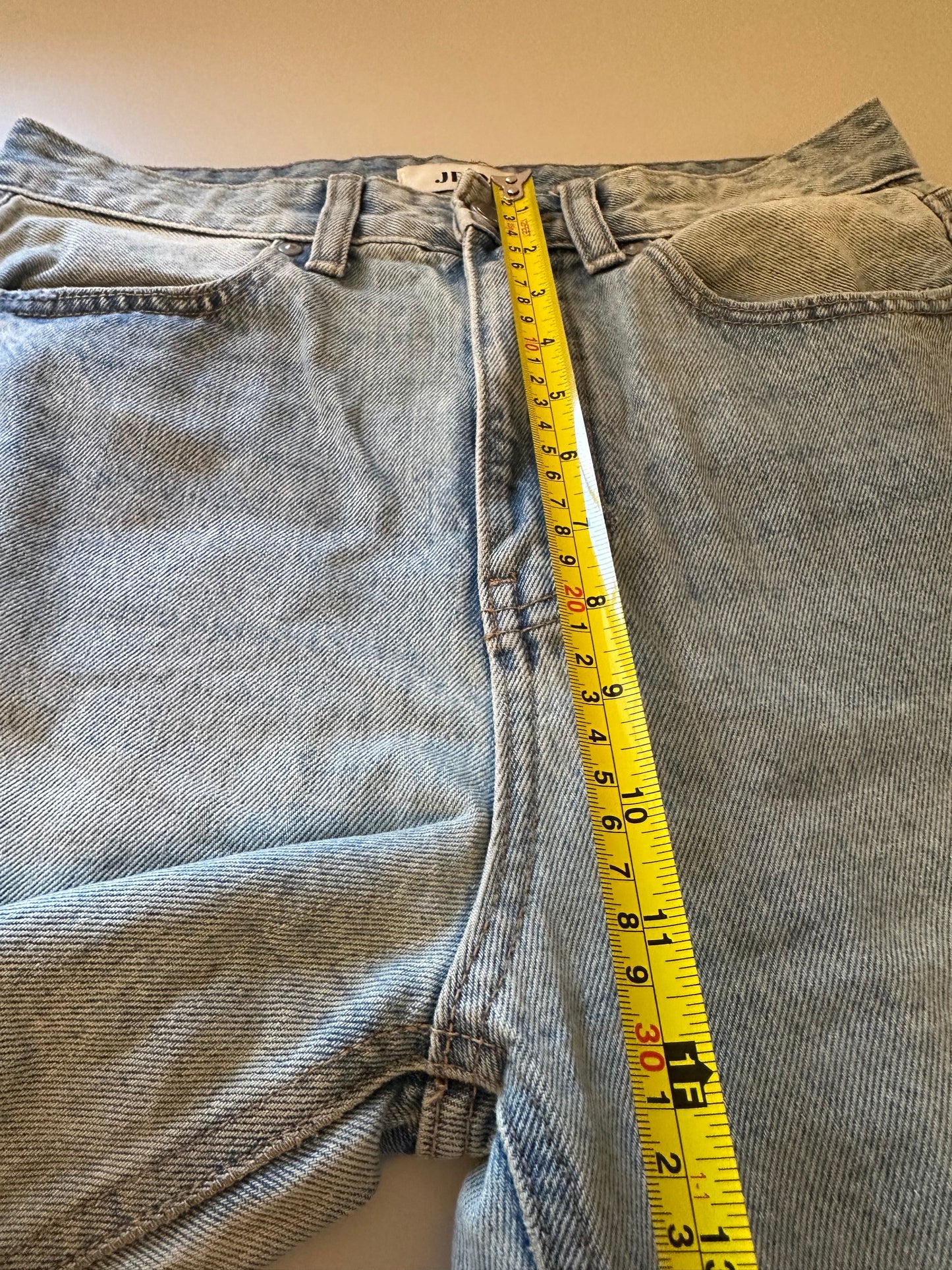 Just Black Light Blue Wide Leg Cotton Denim Jeans | Size 27