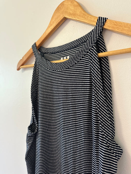 Three Dots Striped Sleeveless Women's Top - Size Medium