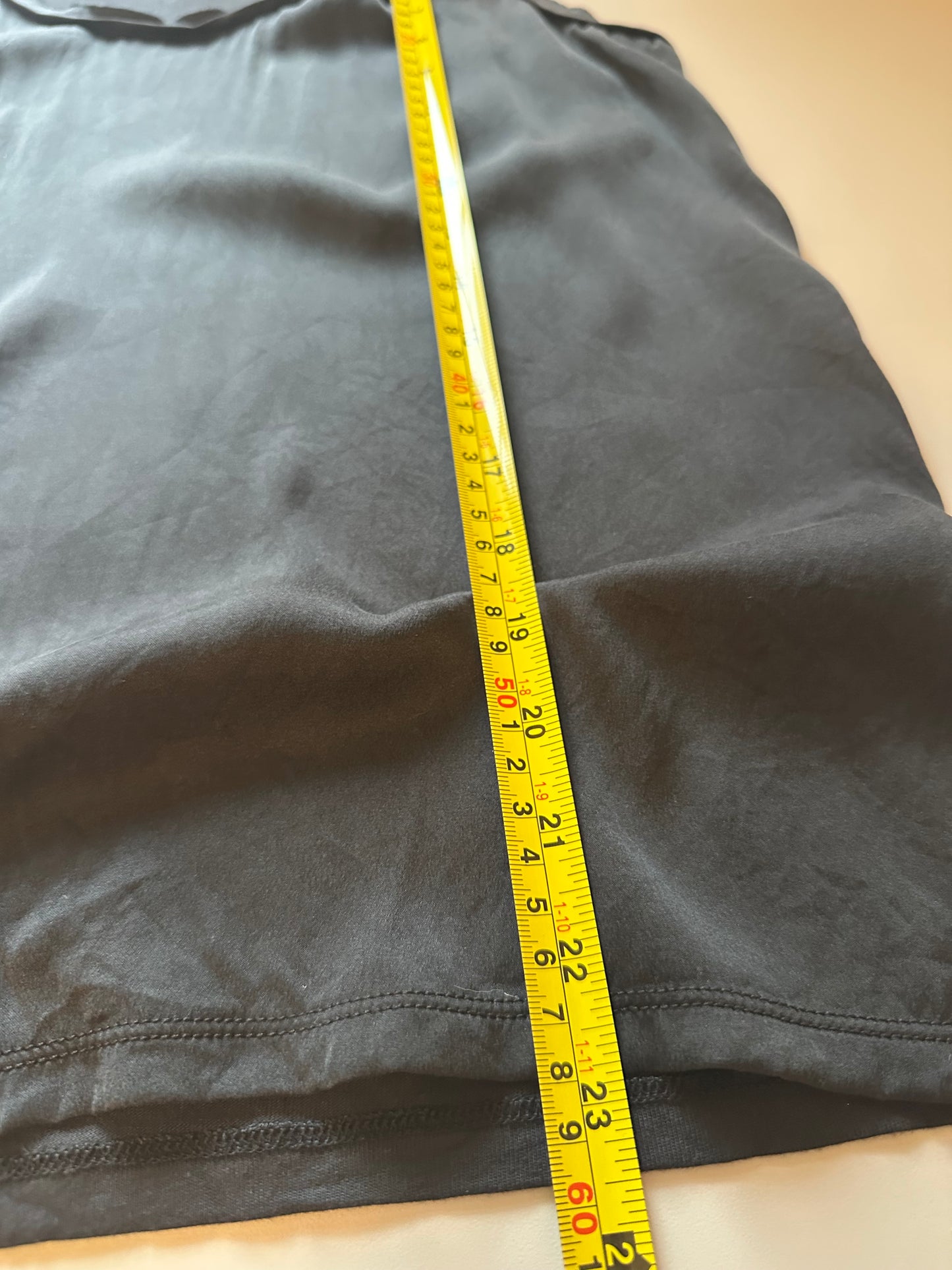 Reiss Silk Blend Black Scoop Neck Tank Top | Size Small