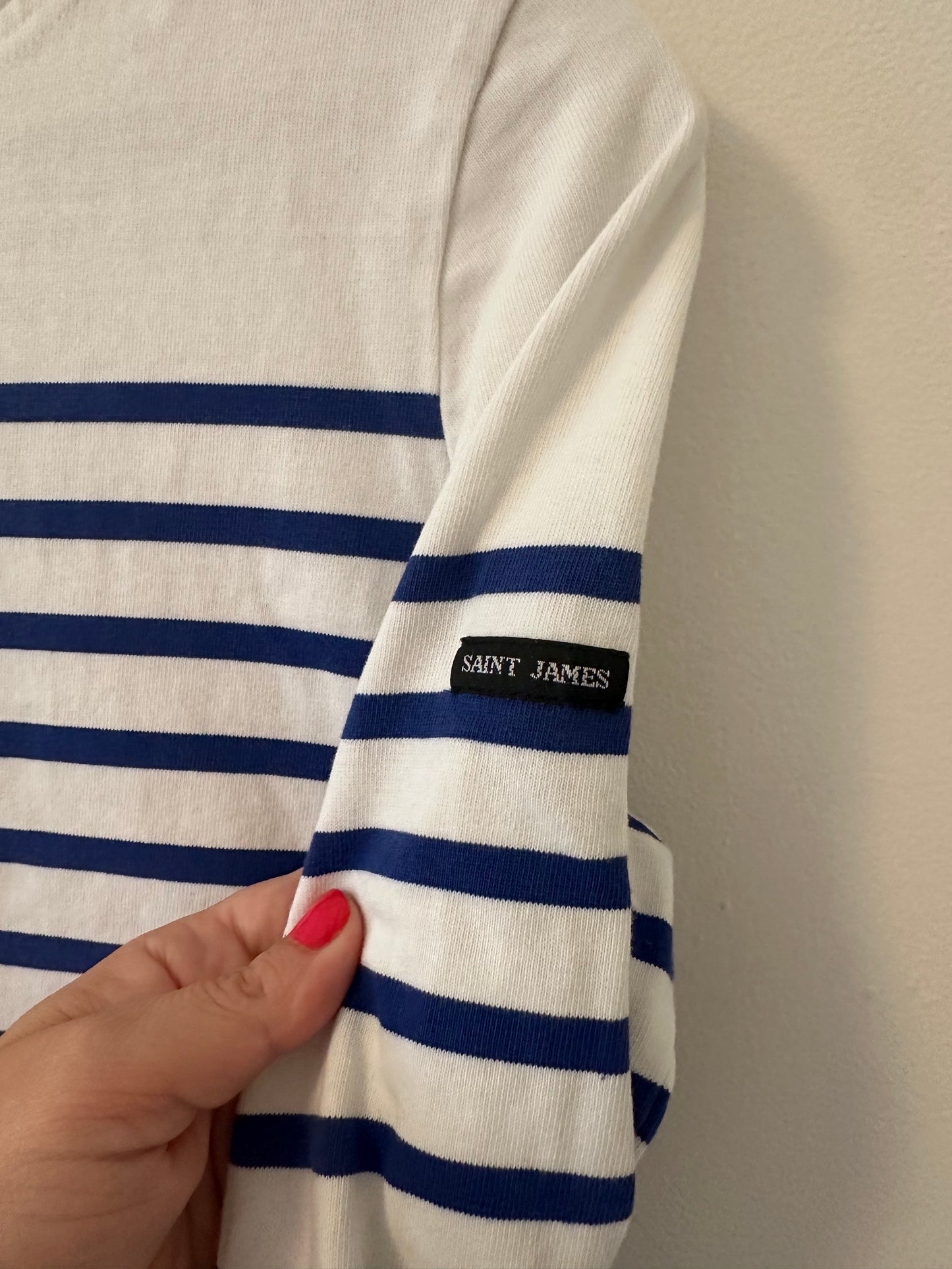 Saint James Authentic Naval Women’s Striped Sailor Shirt Size 8