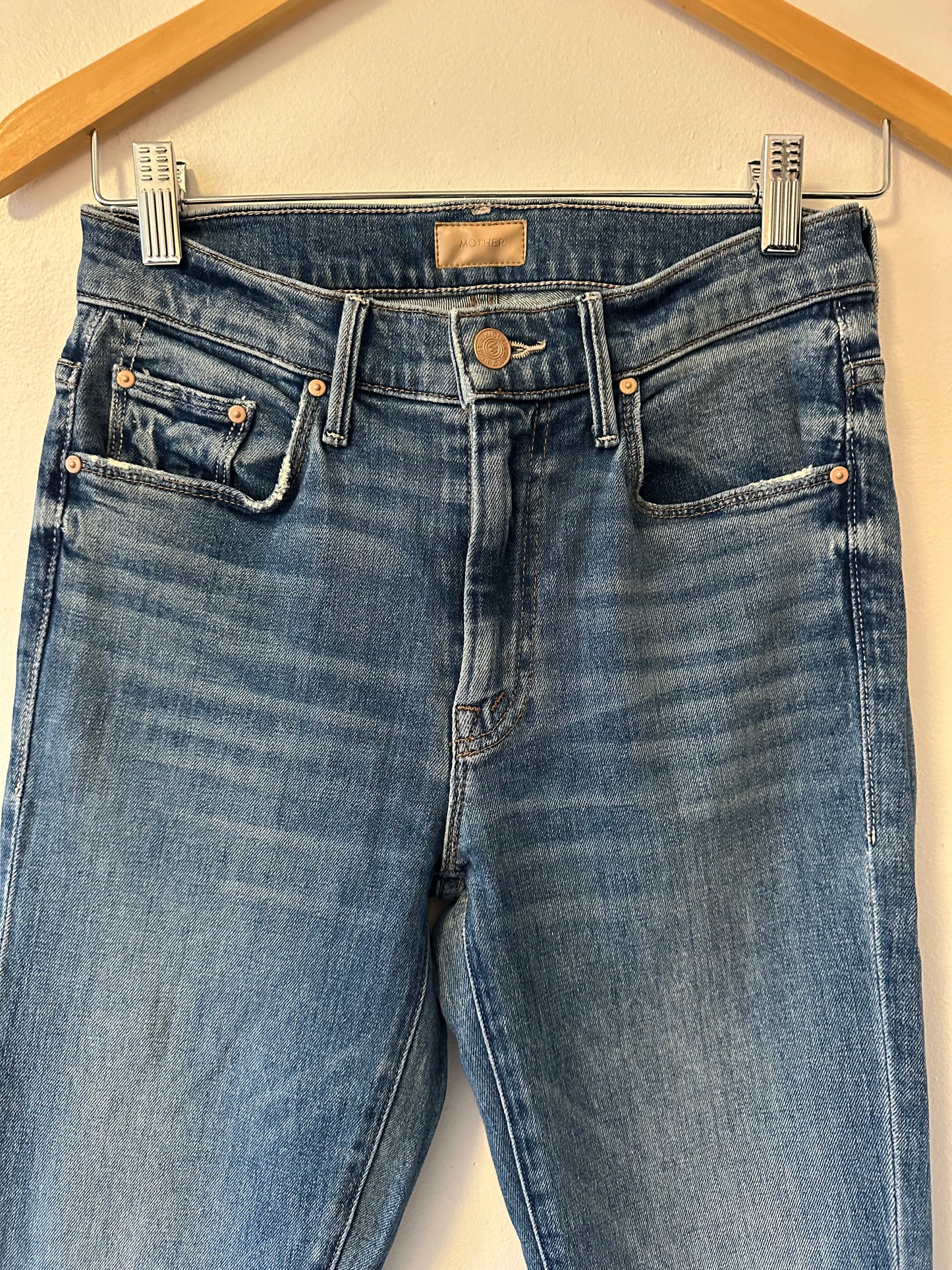 Mother Denim The Weekender Bootcut Jeans In Love Bombs Wash | Size 26