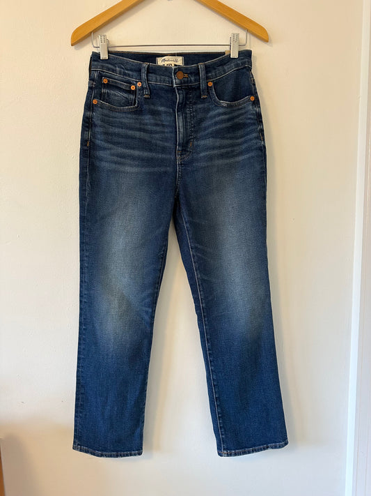NWT Madewell Slim Demi Bootcut Classic Blue Women's Jeans | Size 26