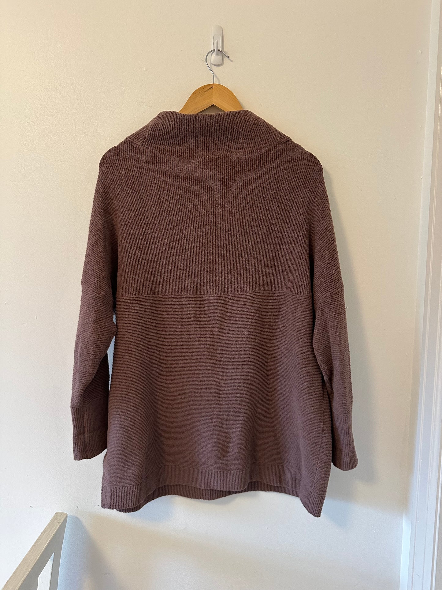Free People Ottoman Slouchy Turtleneck Sweater in Brown - Size Small