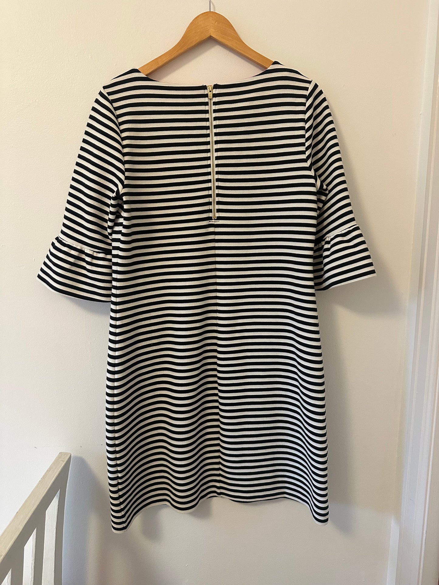 Lilly Pulitzer Alden Striped Black and White Dress - Size Large