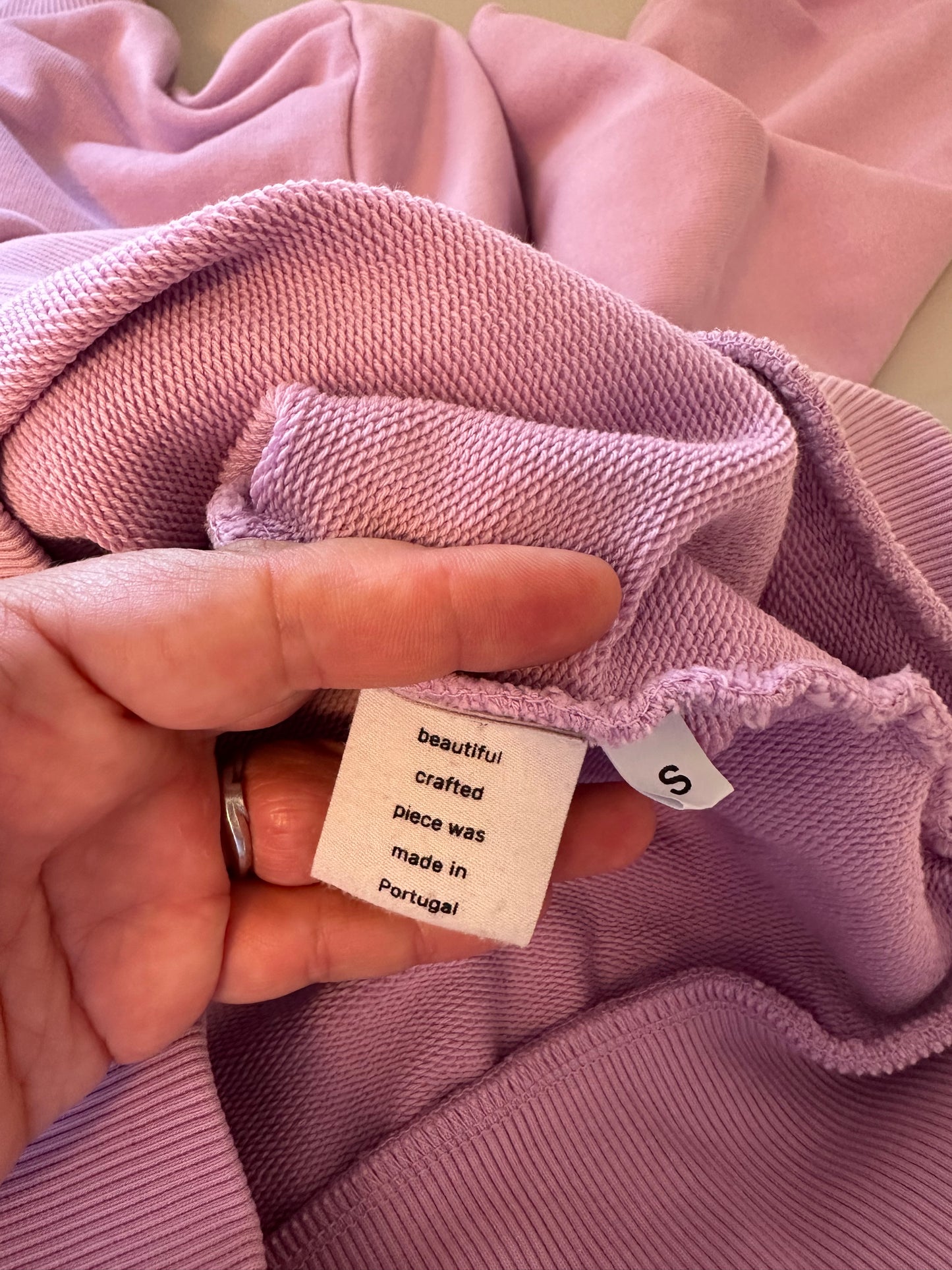 Warm ME - Women's Purple Quarter Zip Stand Up Collar Sweatshirt | Size Small
