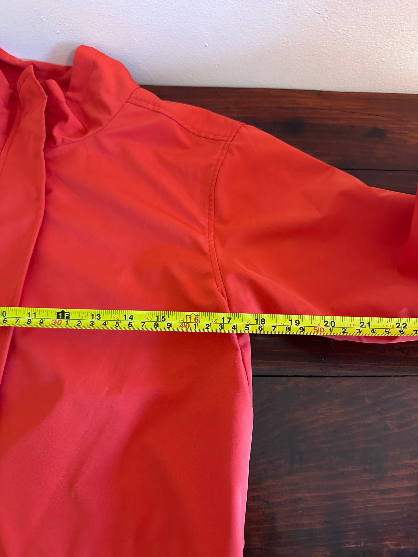 NWT Lilla P Poppy Red Hi Low Anorak Rain Jacket - Size XS