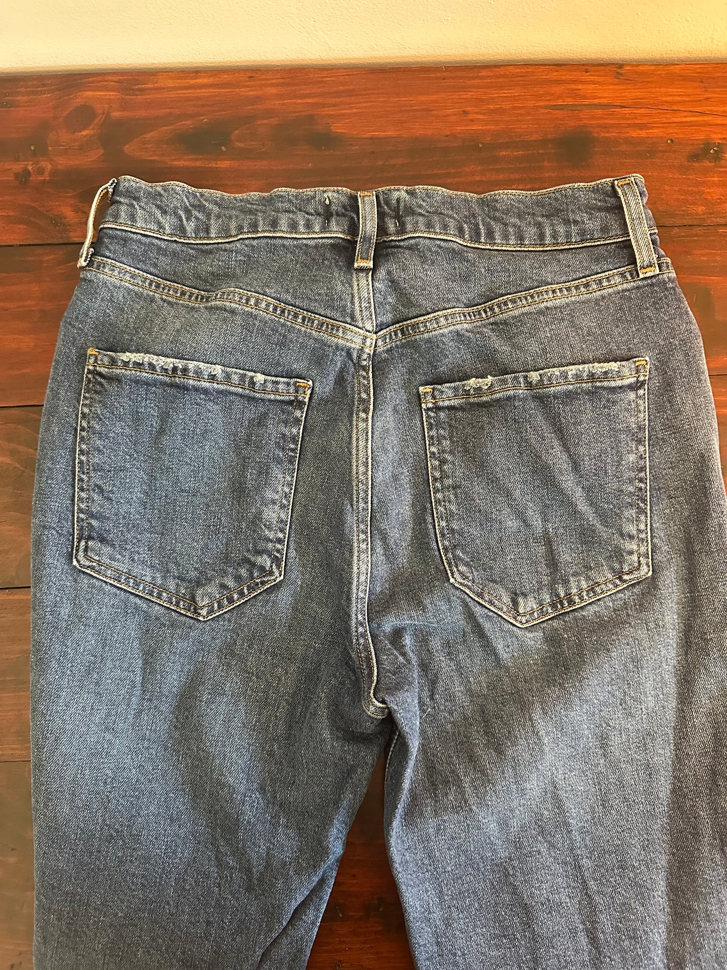 AGOLDE Riley Blue Denim Straight Leg Jeans Size 27