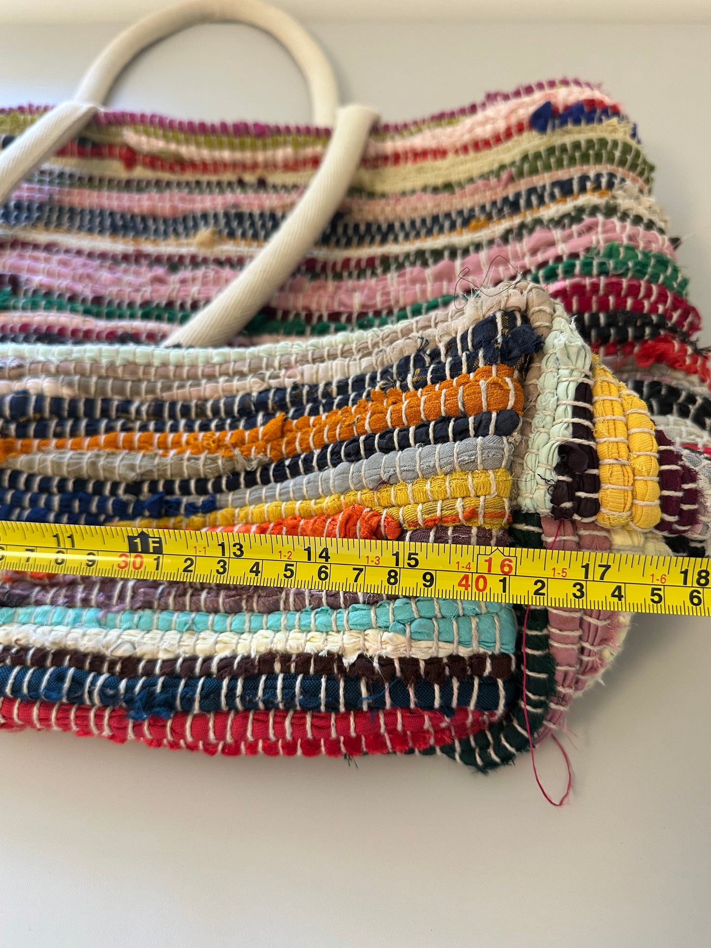 Mabelle Bags Chindie Cotton Multicolor Striped Tote Bag