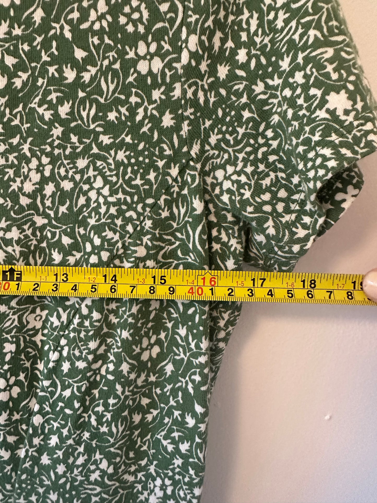 Boden Green Floral Dress - Size 10