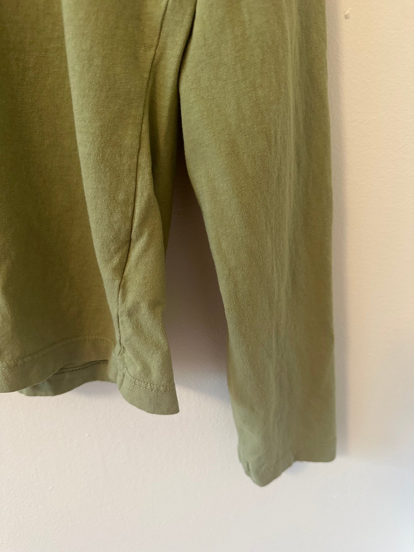 Perfect White Tee Sinatra V-Neck Long Sleeve T-Shirt Top - Size Medium