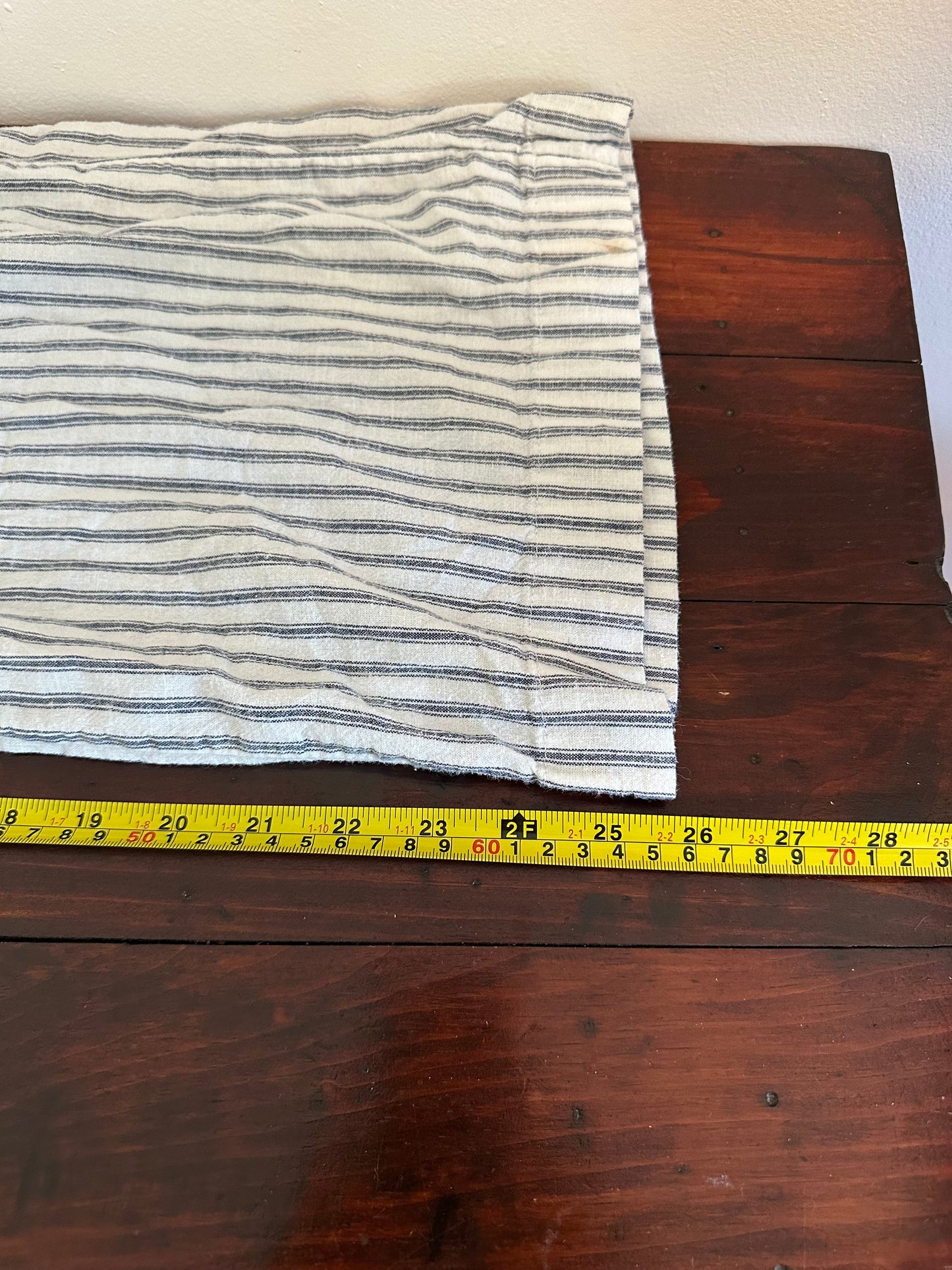 Marine Layer Allison Stripe Pull-On Wide Leg Hemp Blend Pants - Size Small