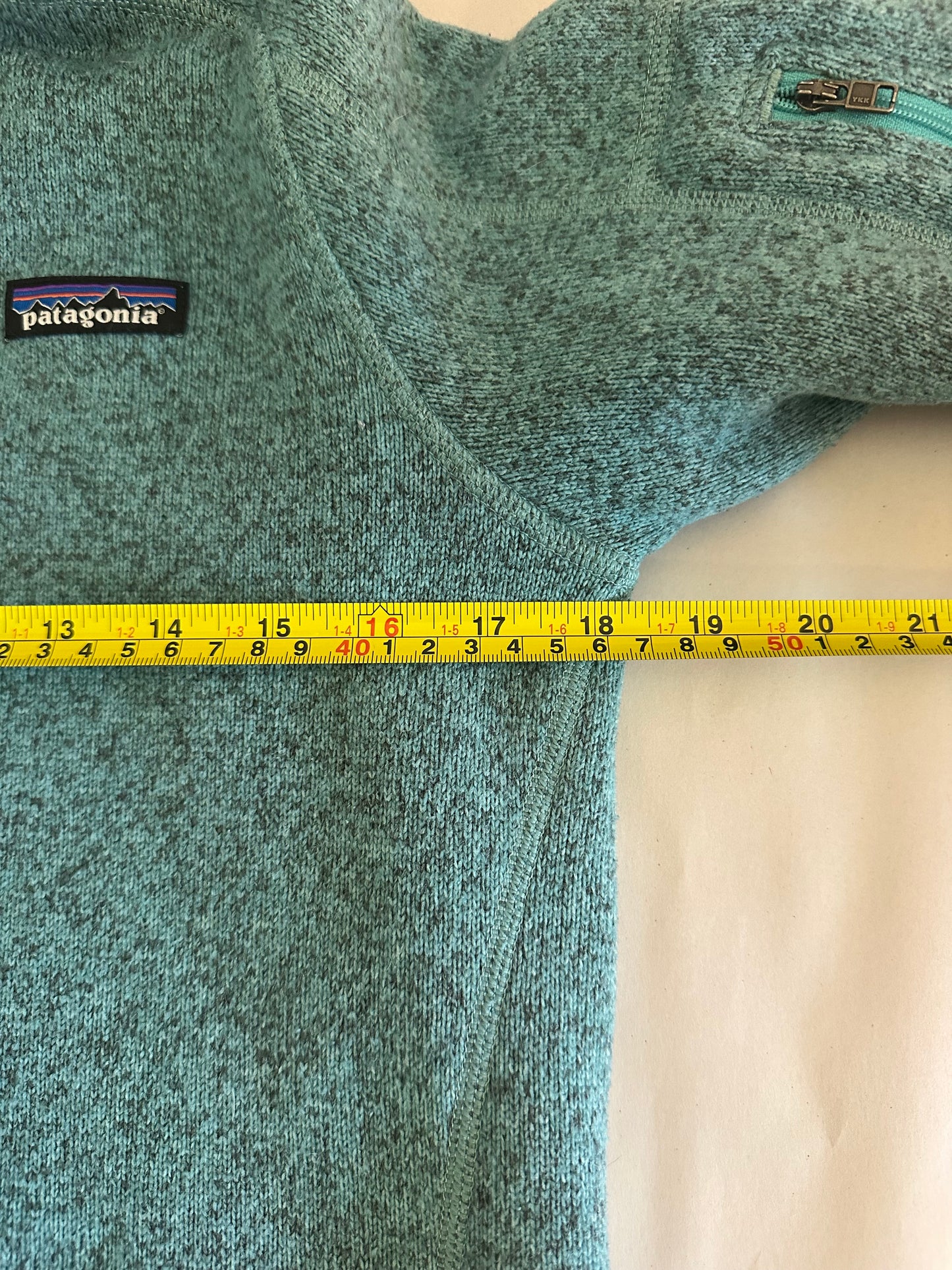 Patagonia Women’s 1/4 Zip Better Sweater Fleece in Beryl Green - Size Medium