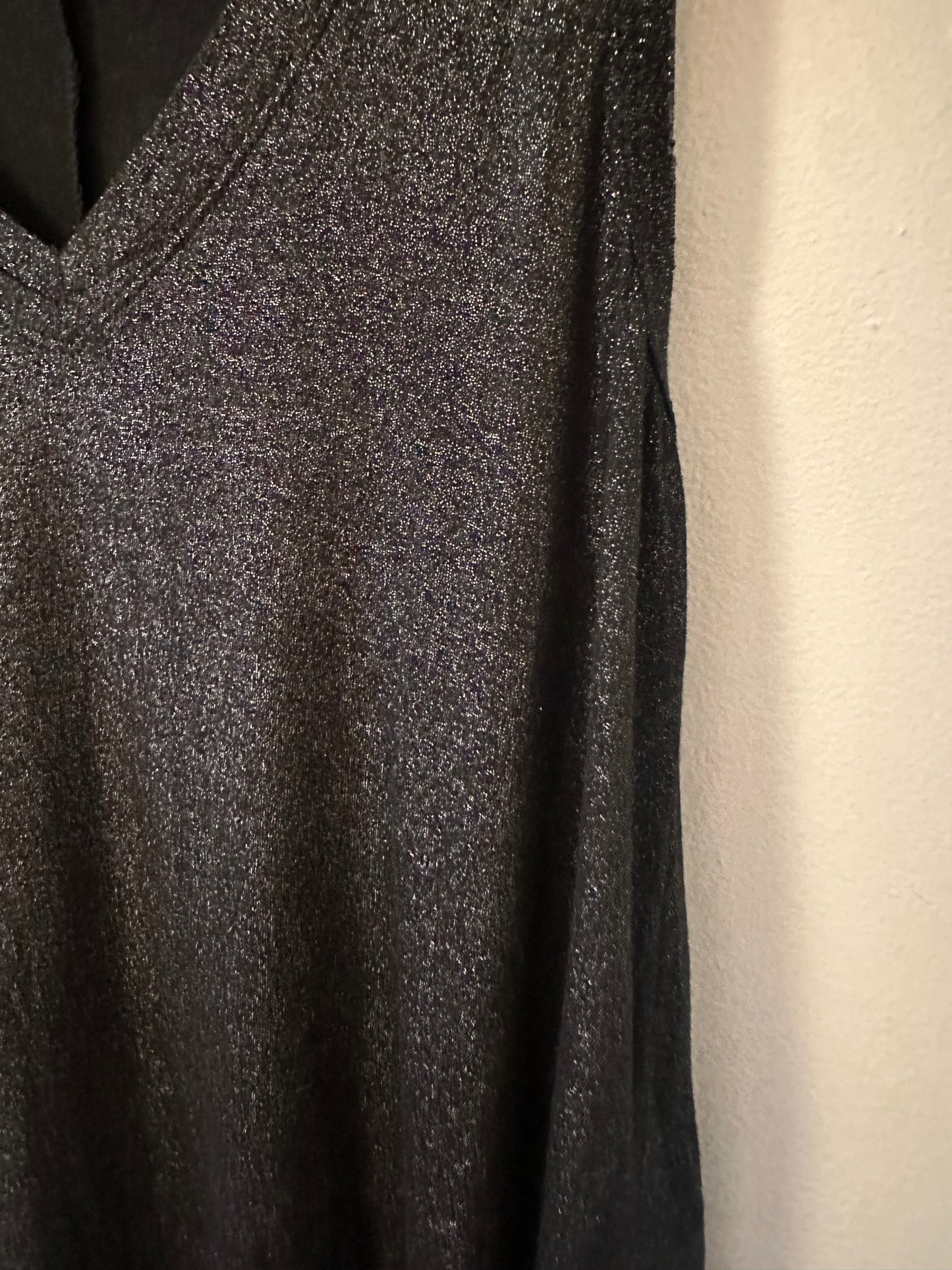 Z Supply Tank Top in Black Glitter - Size XS