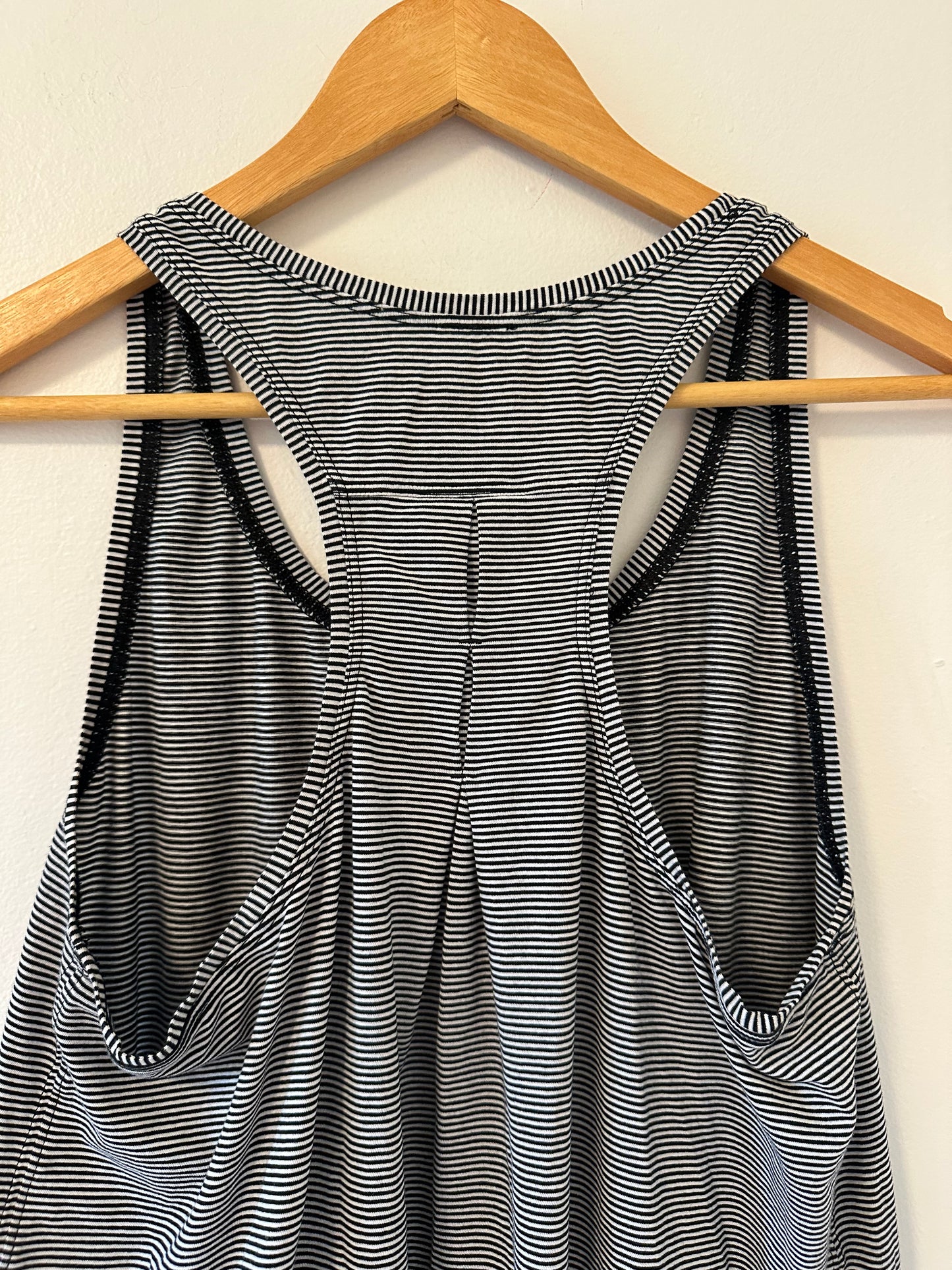 Lululemon Love Tank *Pleated in Black Stripe - Size 10