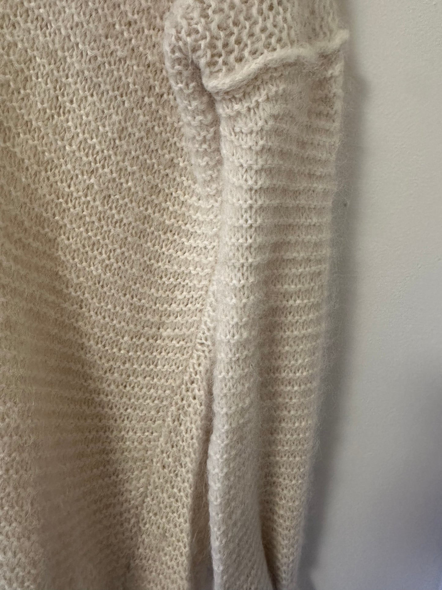 Free People Cream Oversized Sweater - Size XS