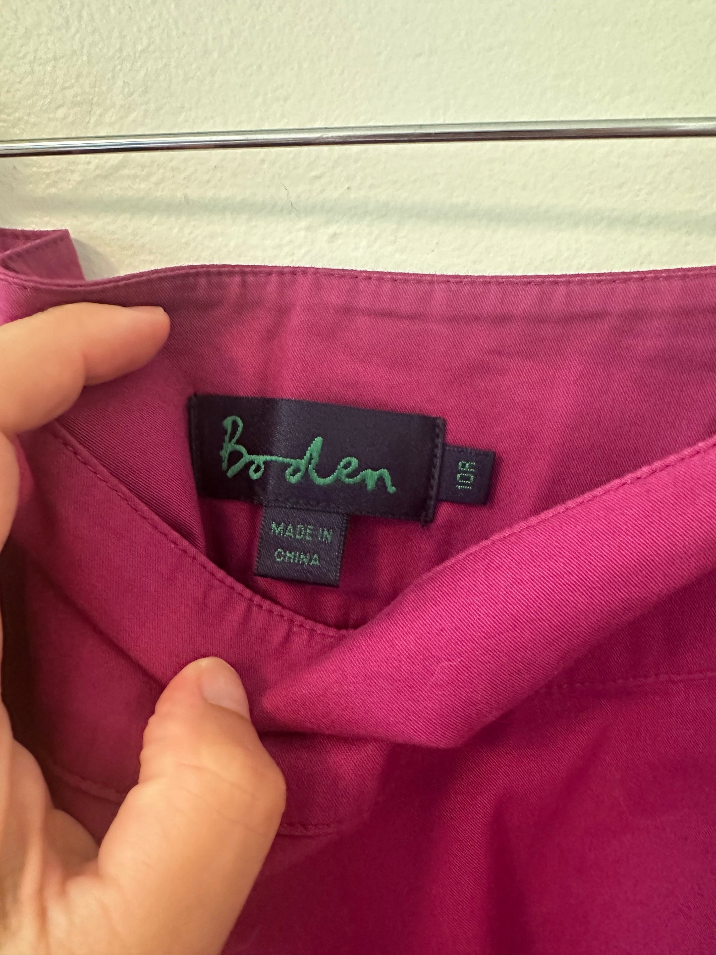 Boden A-Line Purple and Orange Skirt - Size 10