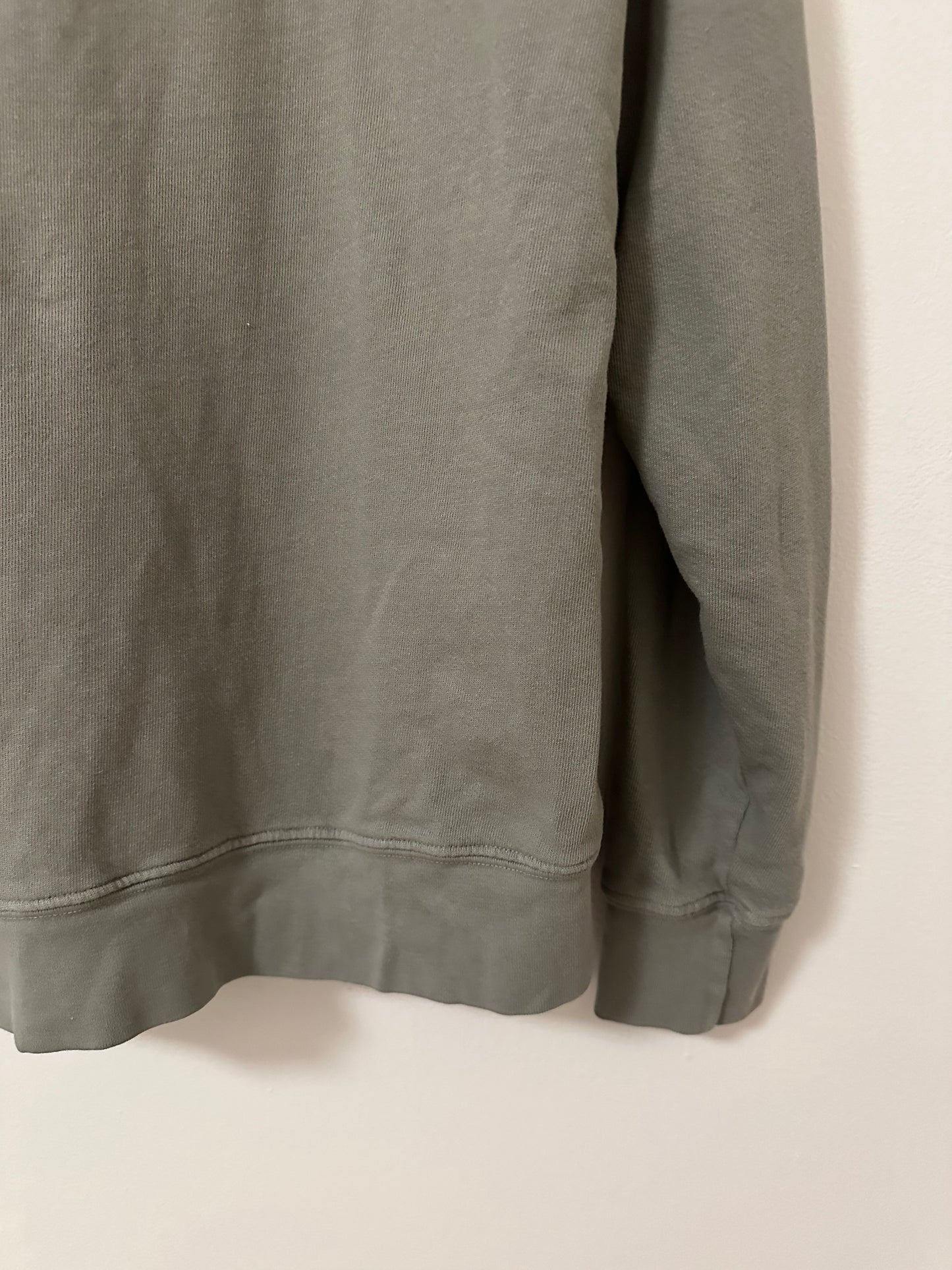 MATE The Label Olive Green Organic Lightweight Terry Raglan Sweatshirt - Medium