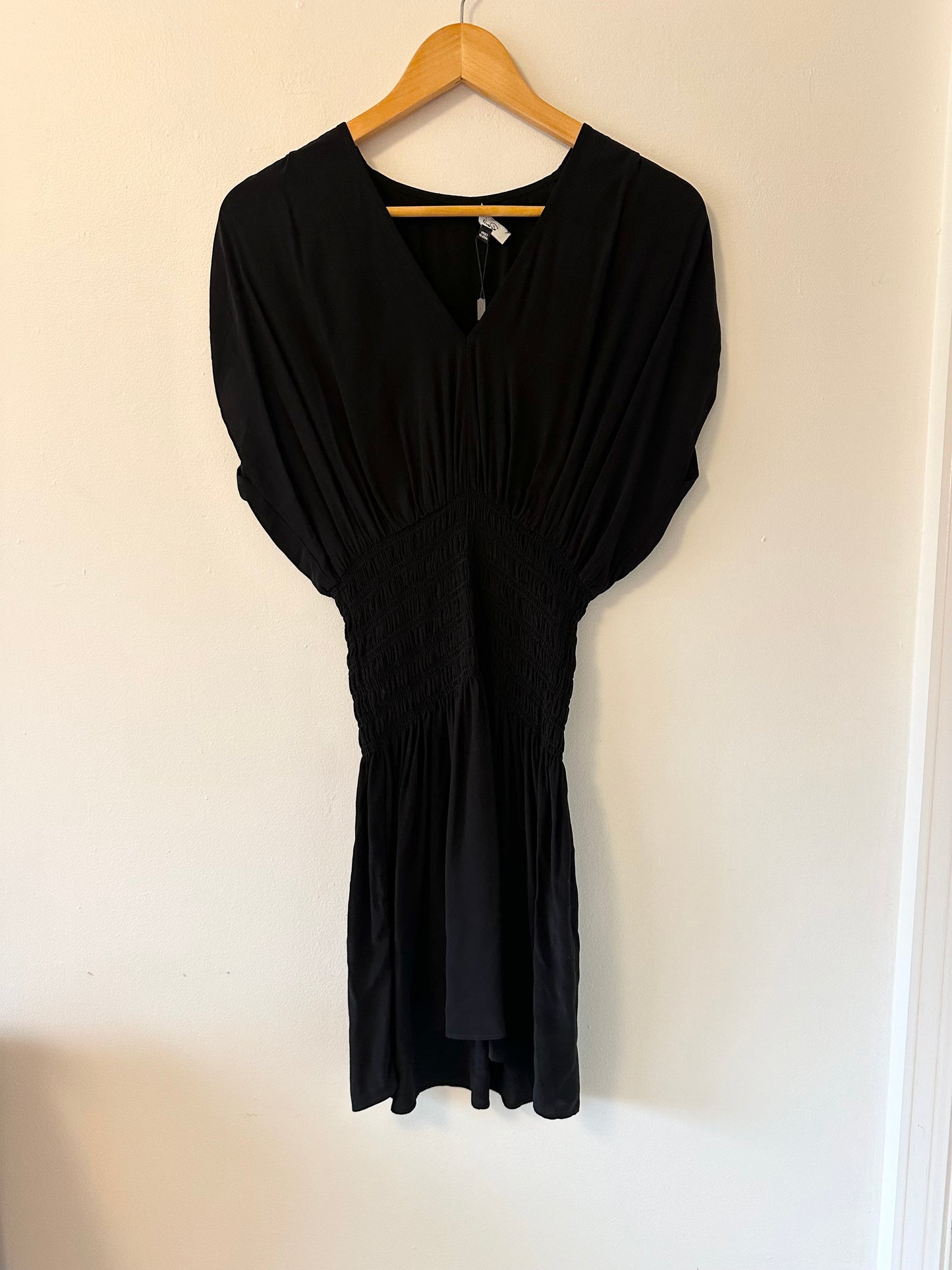 NWT Siera Rails Black V-Neck Mini Dress | Size XS