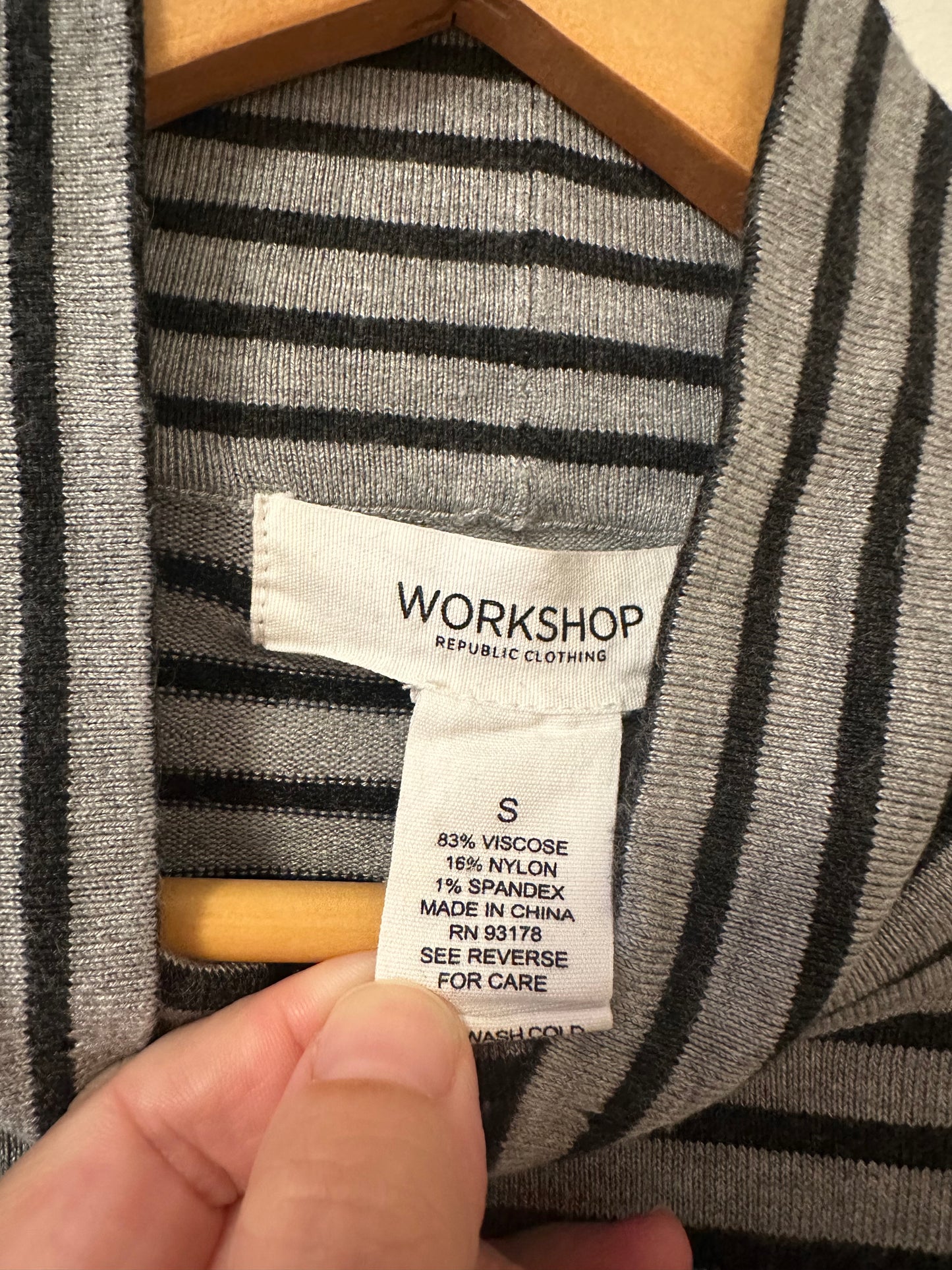 Workshop Republic Clothing Striped Turtleneck - Size Small